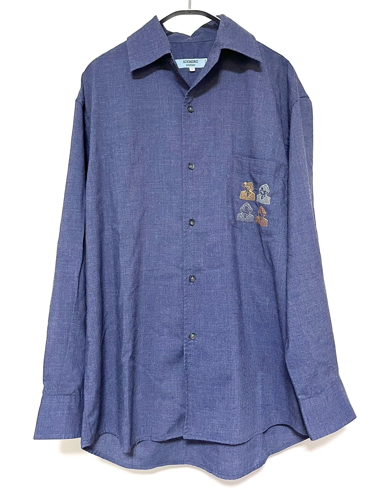 Iceberg ICEBERG Denim Blue Loose Fit Shirt Size US S / EU 44-46 / 1 - 2 Thumbnail