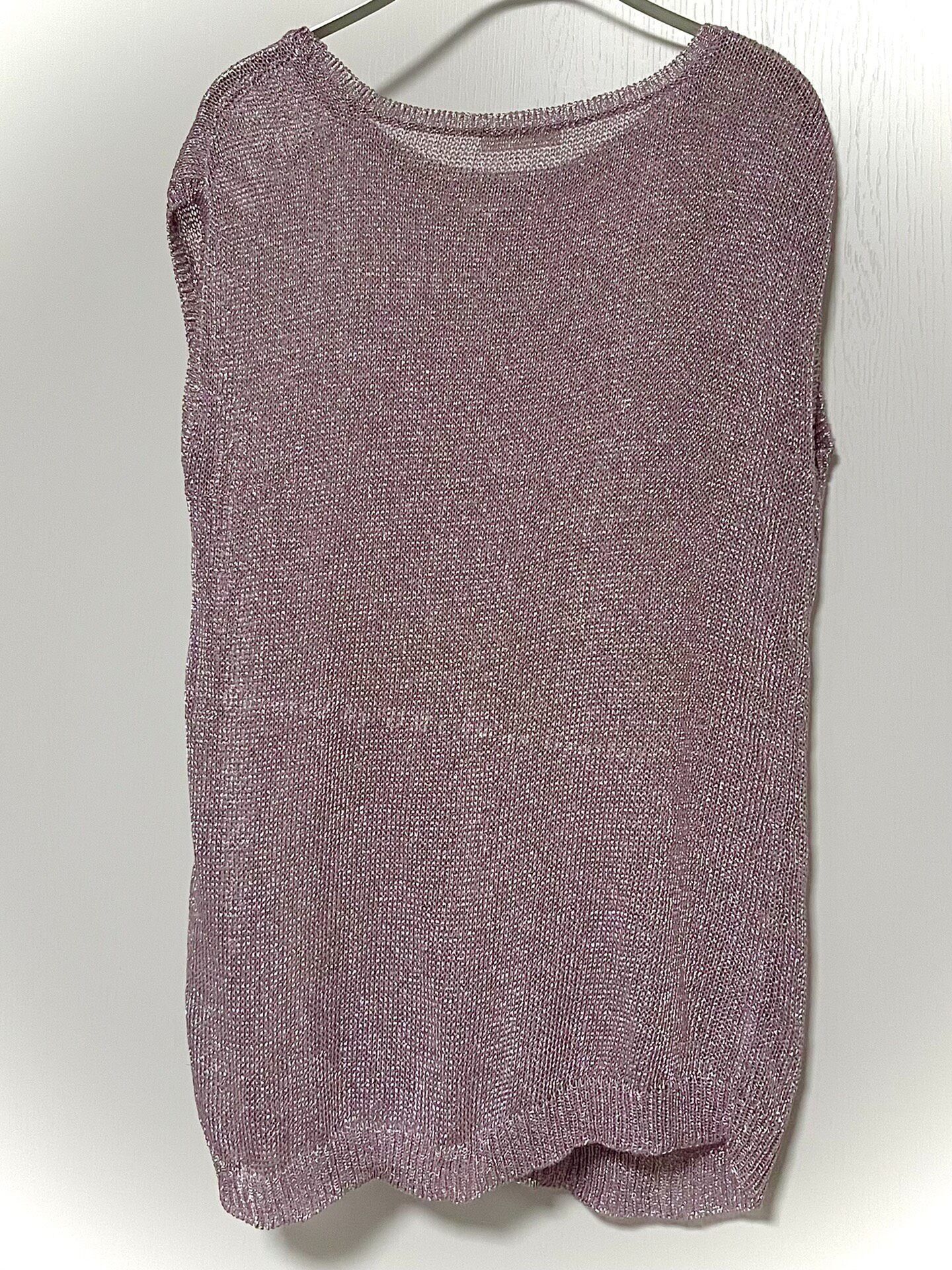 ANTEPRIMA ANTEPRIMA Metallic Knit Vest Size S / US 4 / IT 40 - 3 Thumbnail