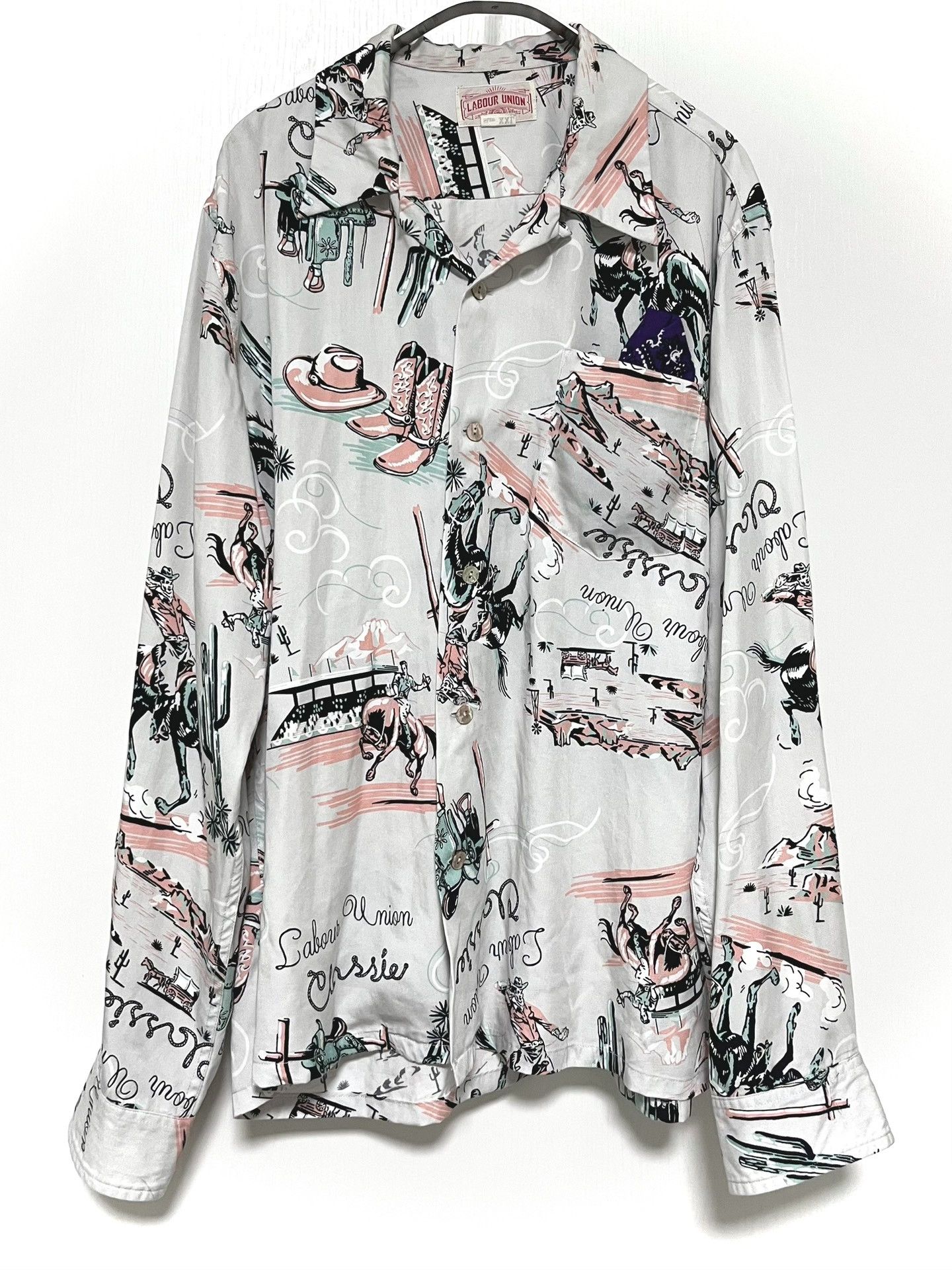 Garment Reproduction of Workers Labour Union 50s Hawaiian Shirt Replica Size US XL / EU 56 / 4 - 2 Thumbnail