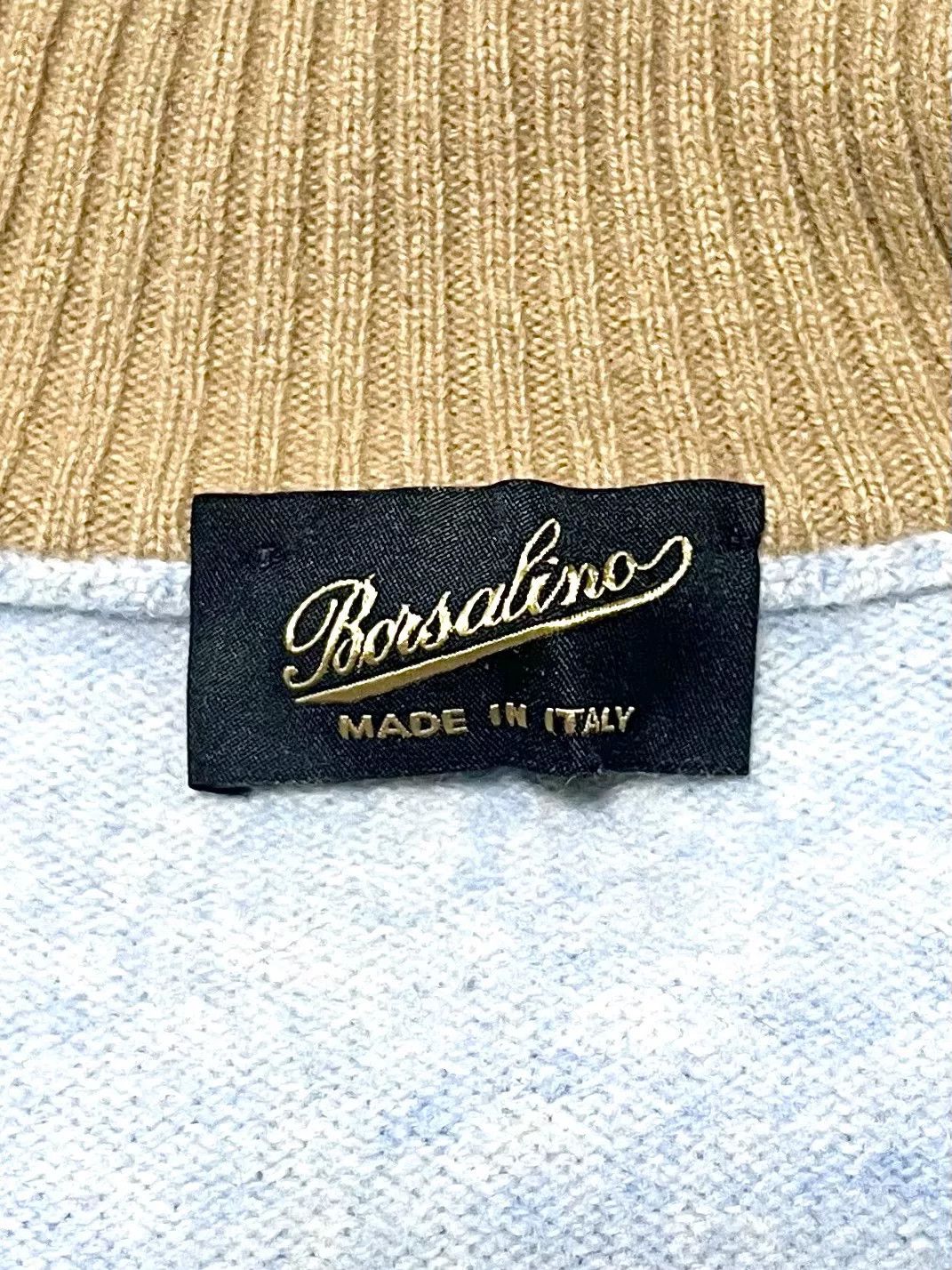 Borsalino Borsalino Wool Turtleneck Sweater Size US M / EU 48-50 / 2 - 2 Thumbnail