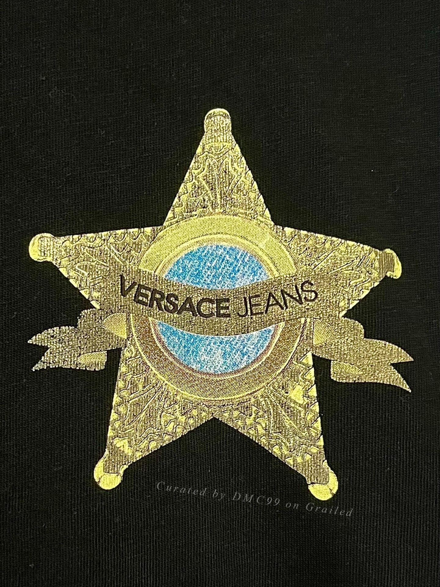 Versace Versace Sheriff Black Logo T-shirt Size US M / EU 48-50 / 2 - 2 Thumbnail