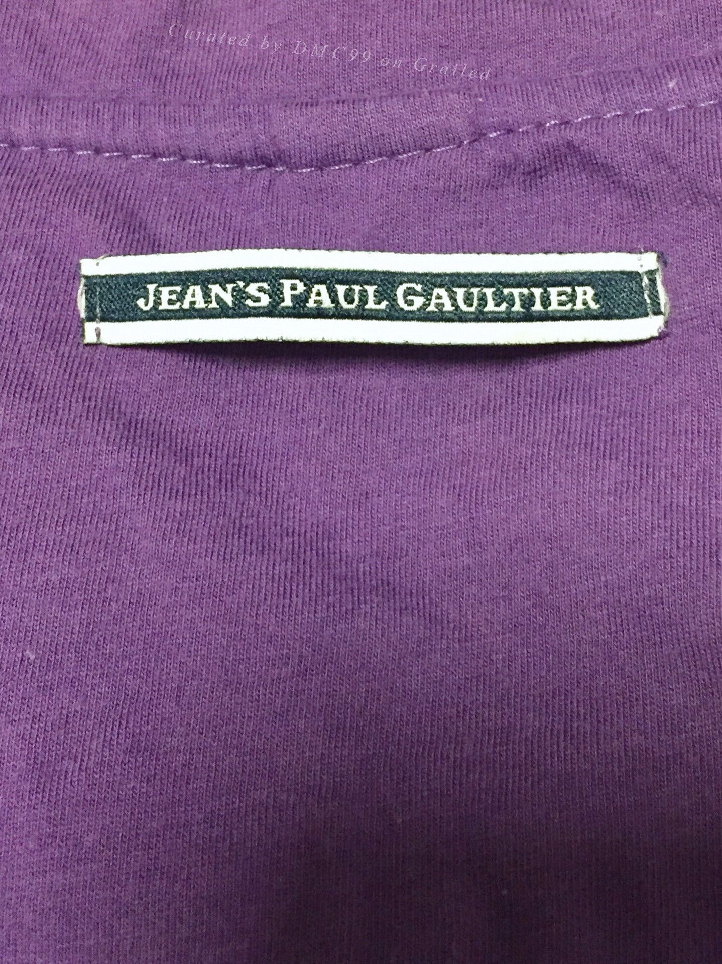 Jean Paul Gaultier Jean Paul Gaultier Purple Denim Patch T-shirt Size US M / EU 48-50 / 2 - 6 Thumbnail