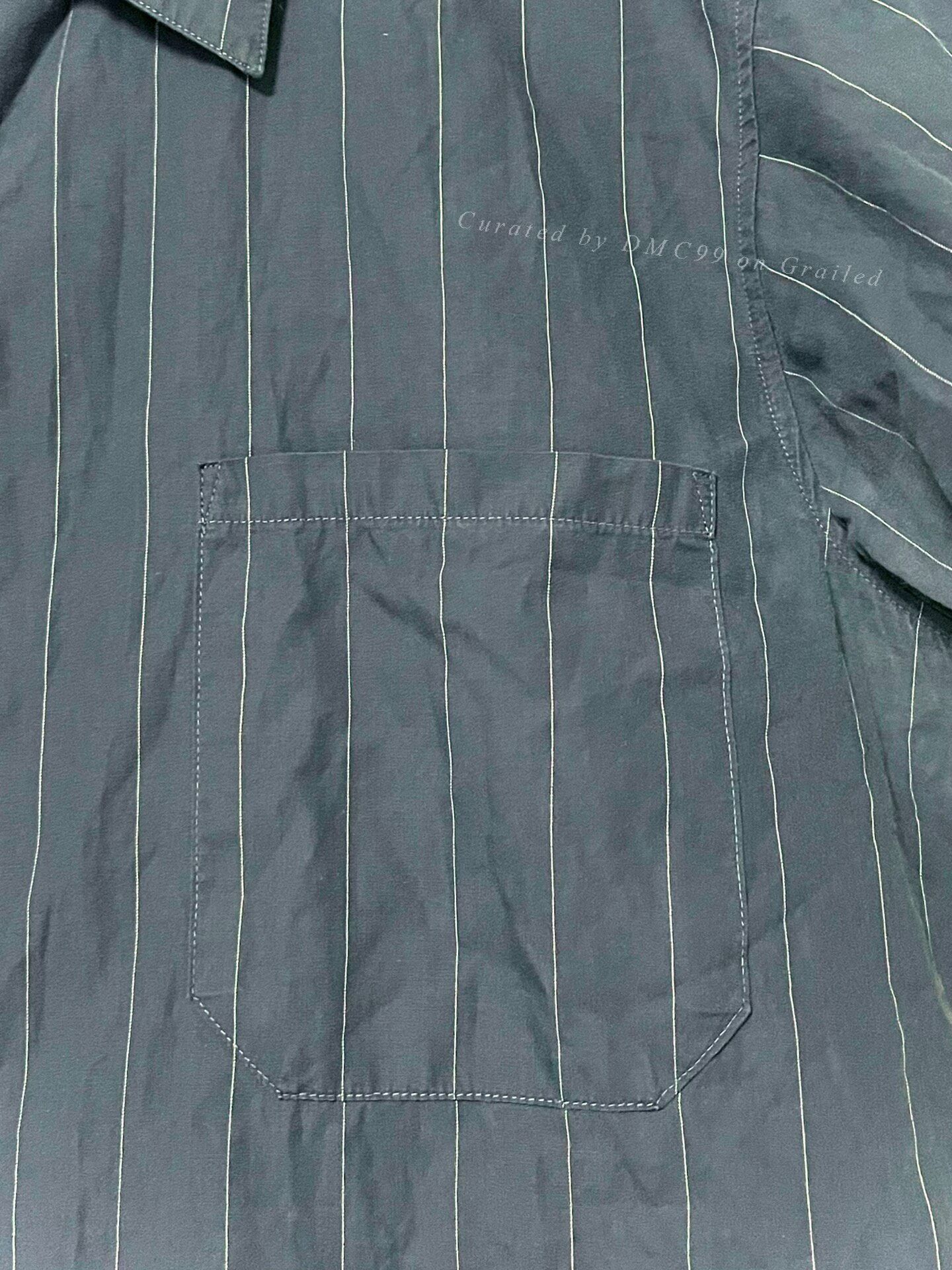 agnes b. agnes b. Ink Blue Striped Workwear Shirt Size US XXS / EU 40 - 5 Thumbnail