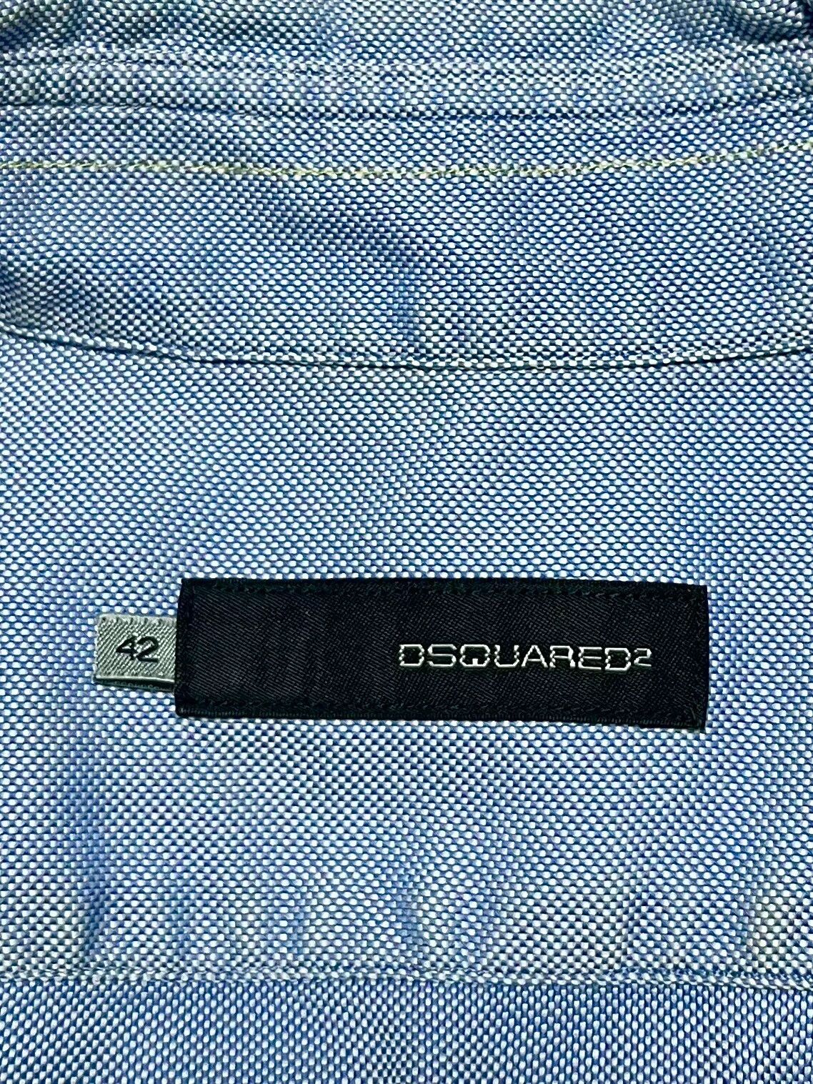 Dsquared2 Dsquared2 Light Blue Oxford Shirt Size US XS / EU 42 / 0 - 2 Thumbnail