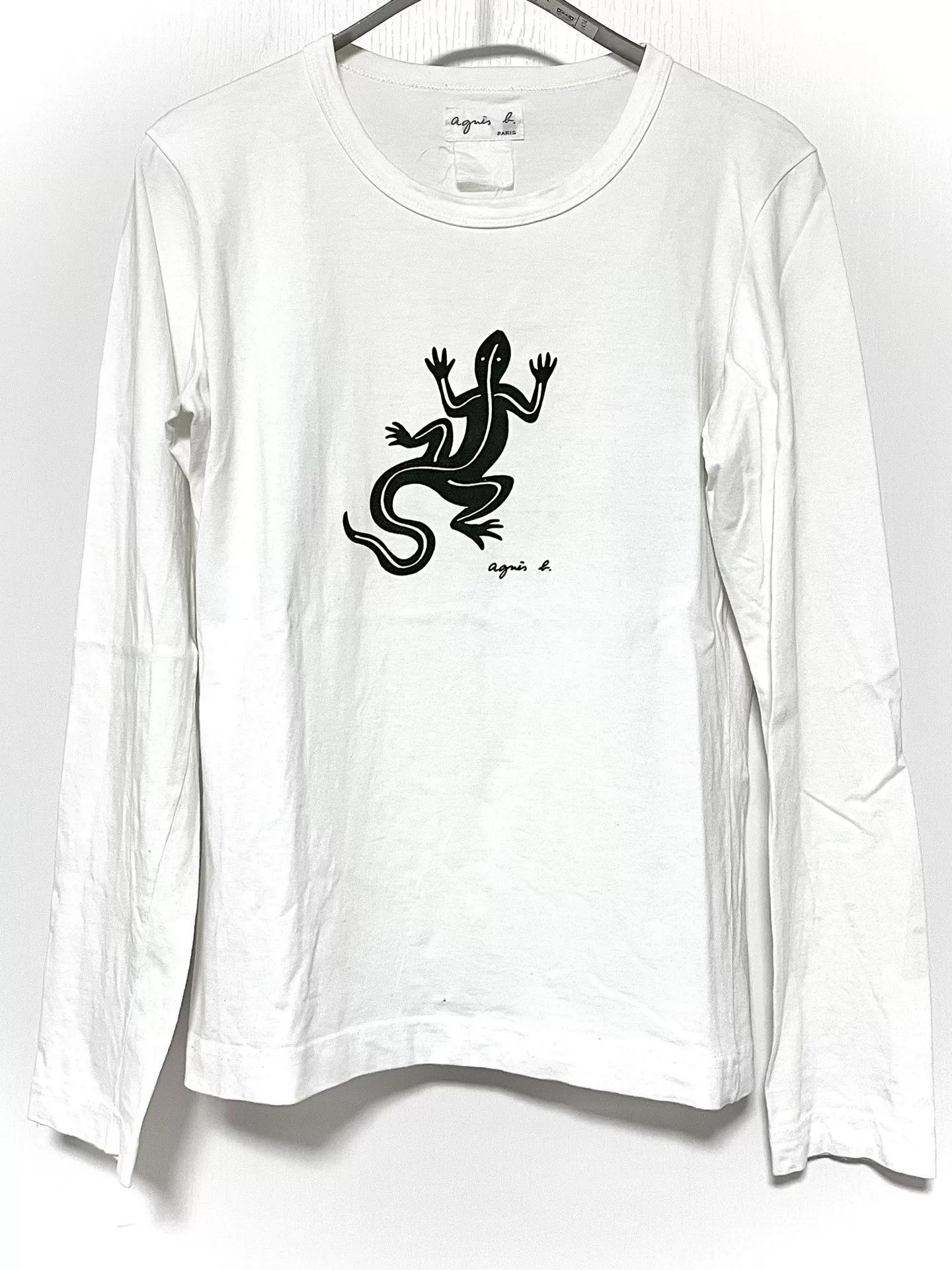 agnes b. agnès b. Printed T-shirt Black Gecko Logo Size S / US 4 / IT 40 - 3 Thumbnail