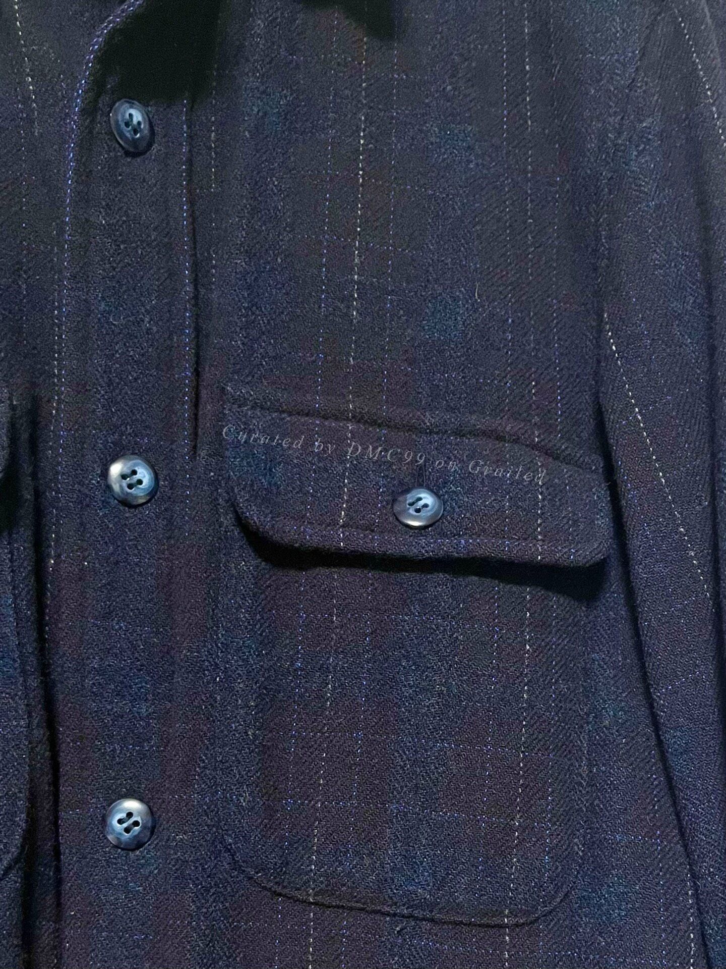Blue Blue Japan Indigo Tweed Work Shirt Made Japan Size US S / EU 44-46 / 1 - 4 Thumbnail
