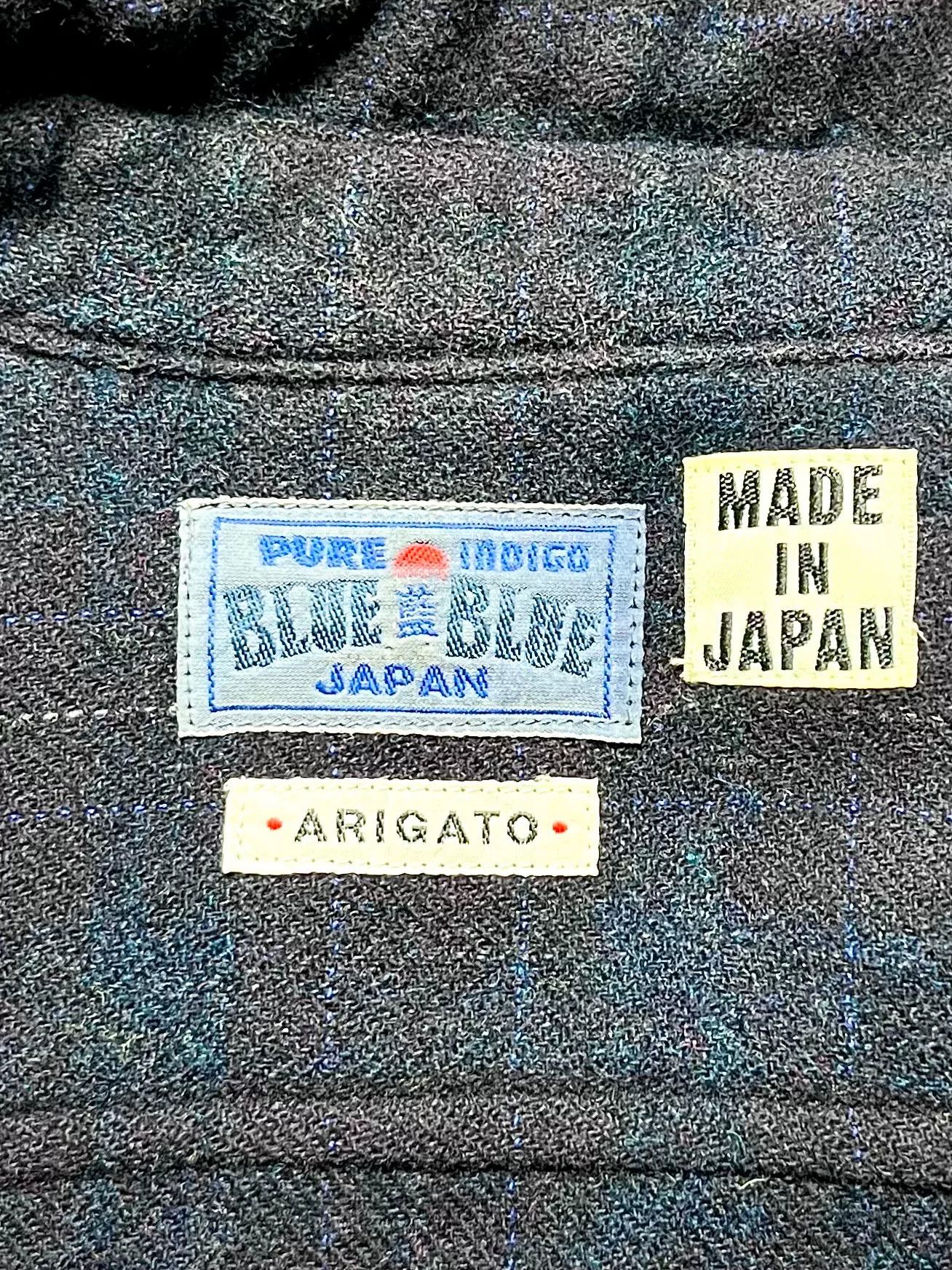 Blue Blue Japan Indigo Tweed Work Shirt Made Japan Size US S / EU 44-46 / 1 - 2 Thumbnail