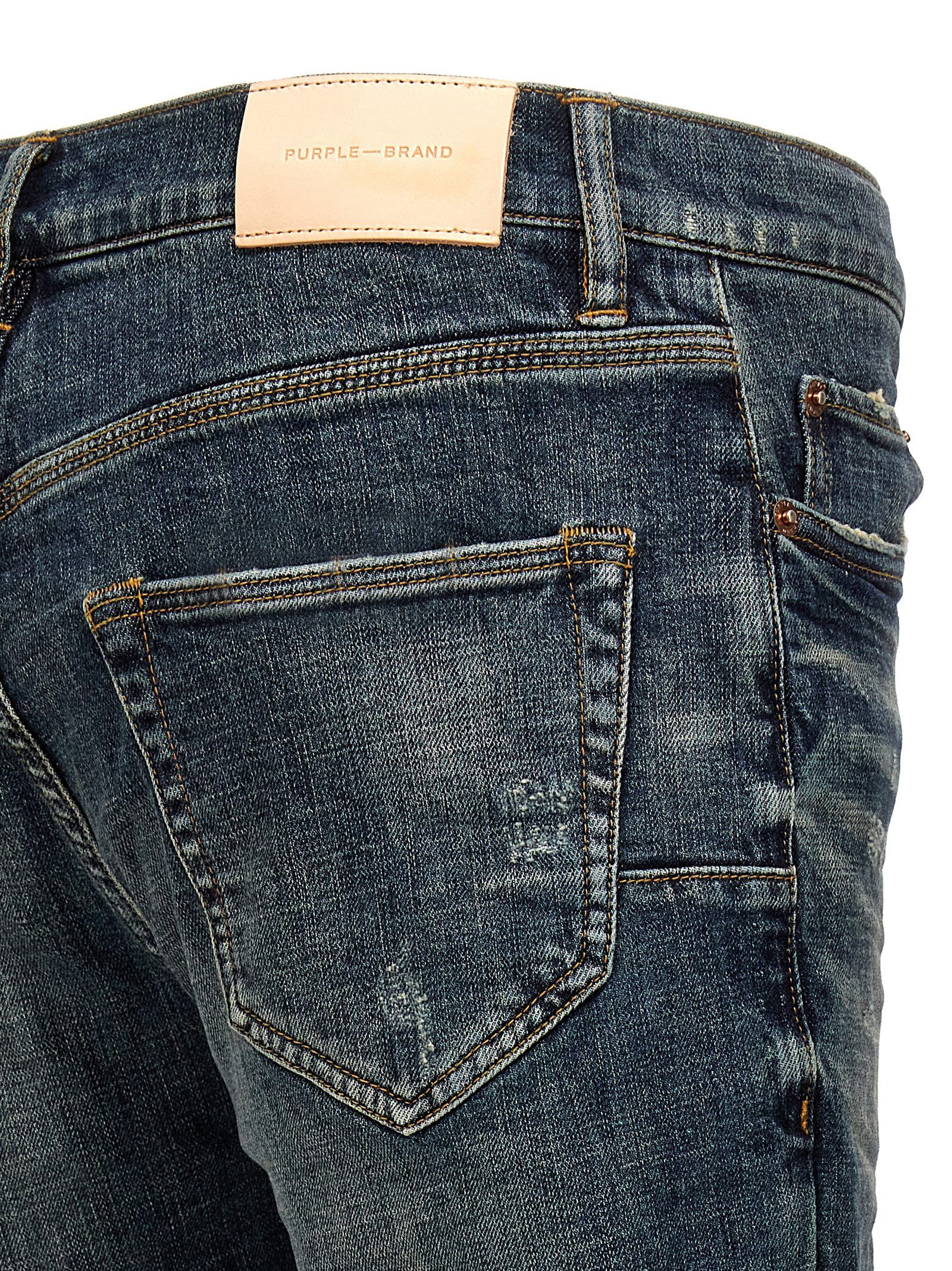 Purple '1 year dirty fade' jeans Size US 31 - 4 Thumbnail
