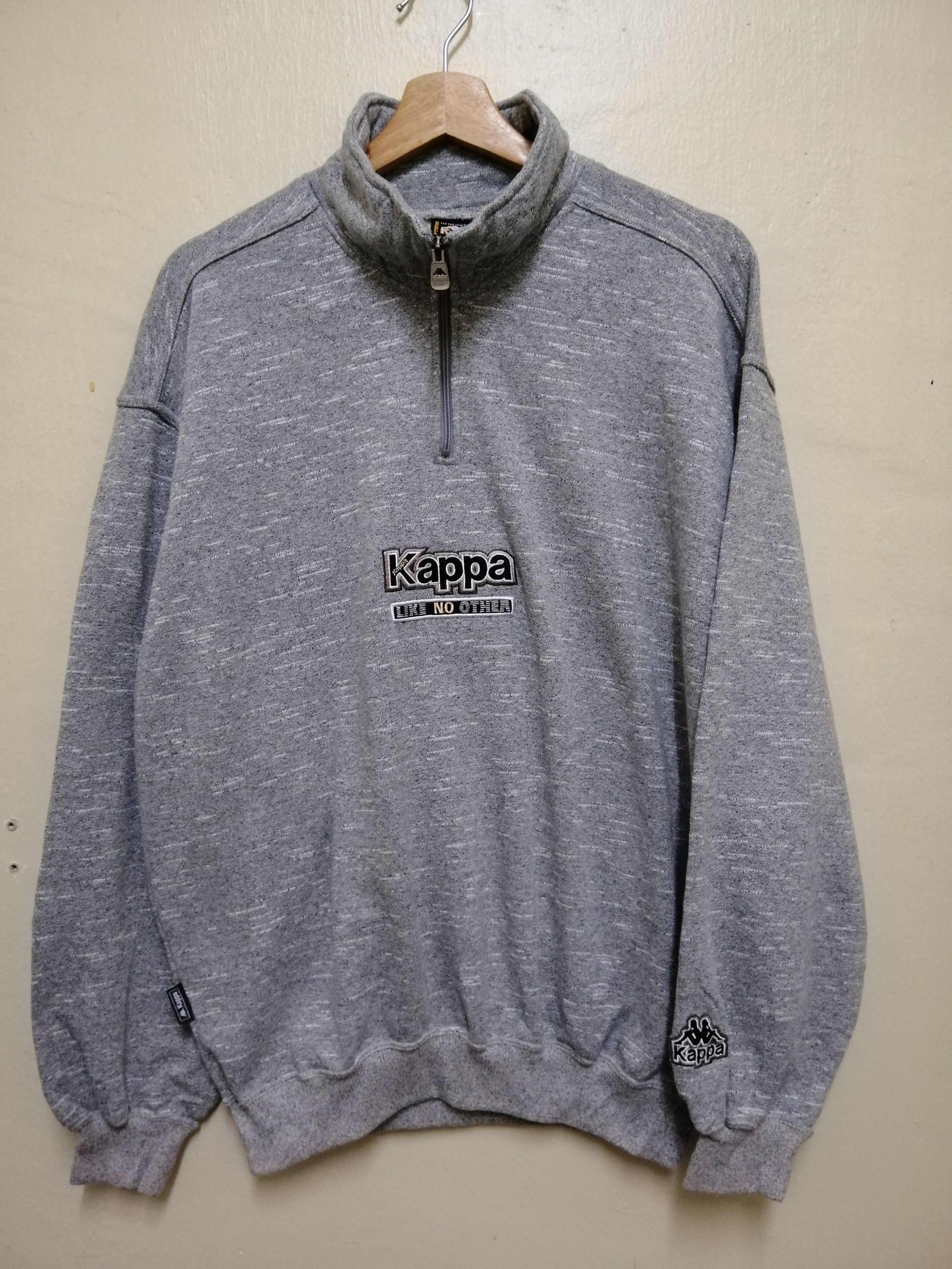 Vintage Kappa Embroidery Half Zipper Sweatshirt B18
