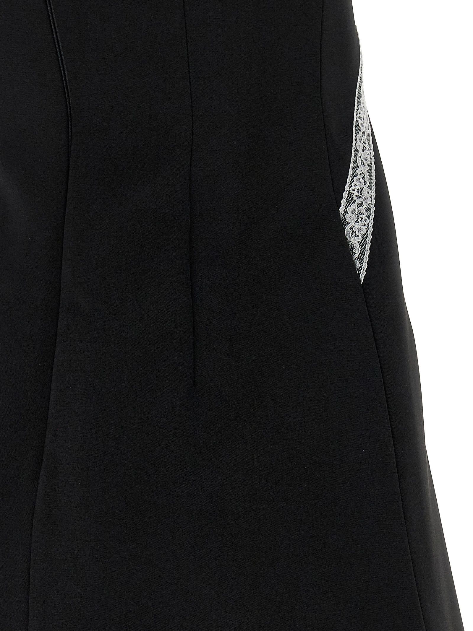 Self-Portrait 'Black Crêpe Bow Lace Mini' dress Size M / US 6-8 / IT 42-44 - 4 Thumbnail