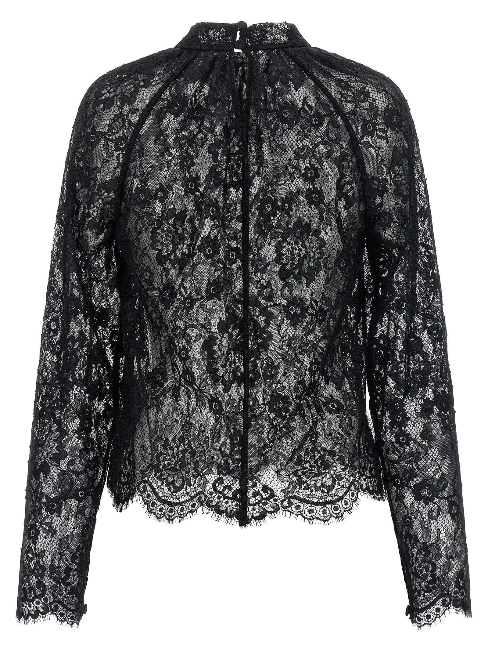 Self-Portrait 'Black Lace' blouse Size L / US 10 / IT 46 - 2 Thumbnail