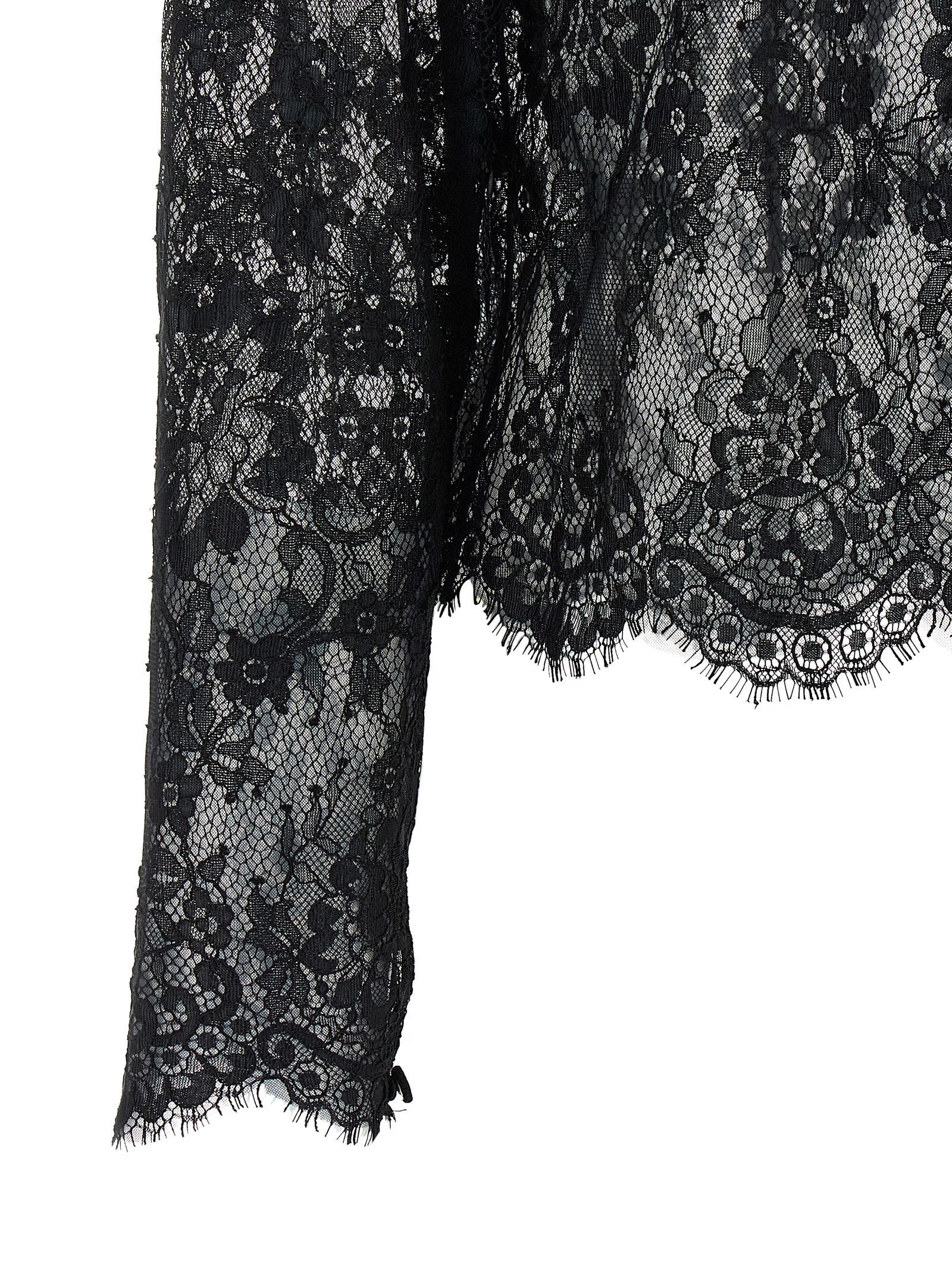 Self-Portrait 'Black Lace' blouse Size L / US 10 / IT 46 - 4 Thumbnail
