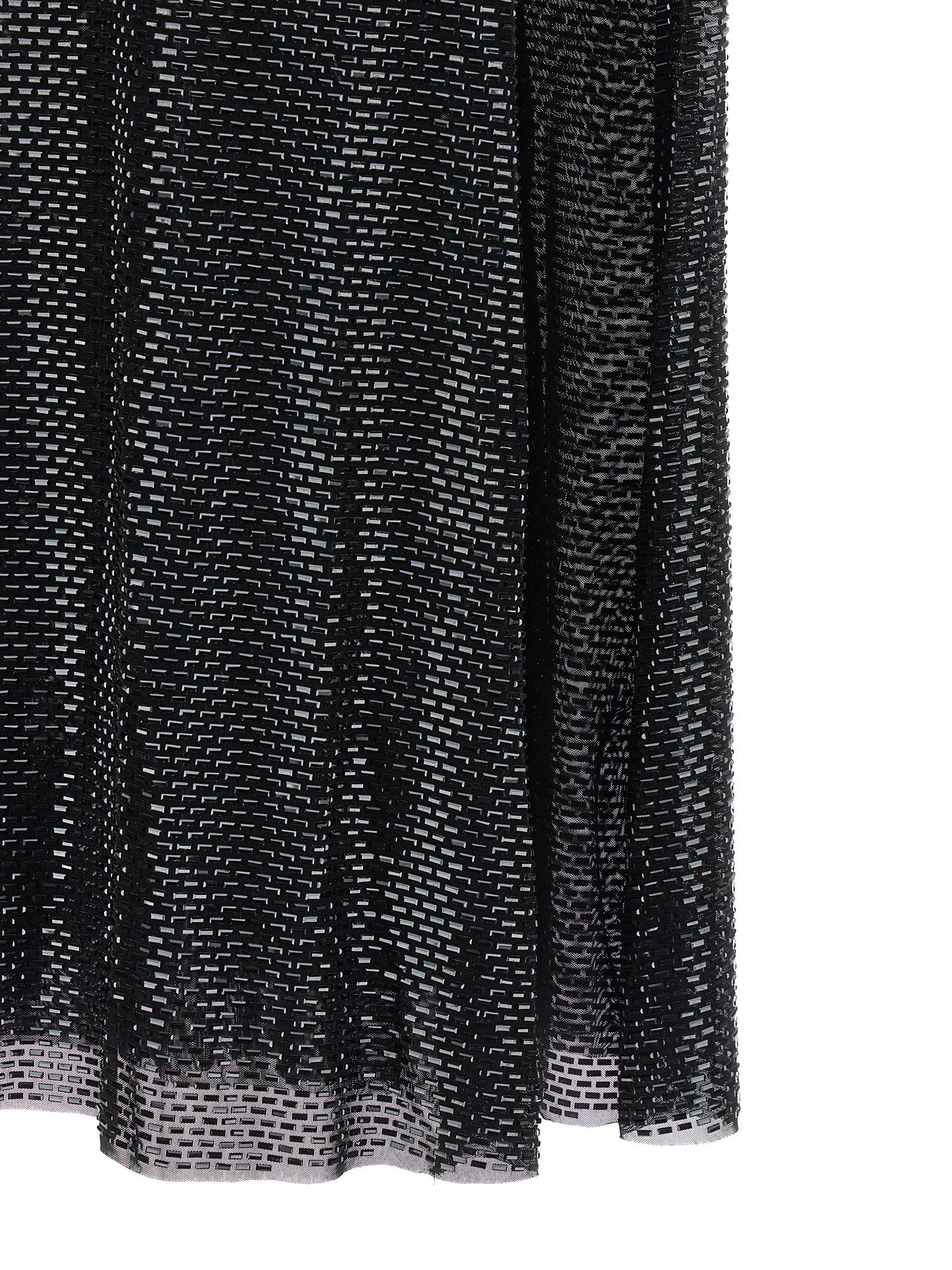 Self-Portrait 'Black Rhinestone Draped Maxi' dress Size M / US 6-8 / IT 42-44 - 5 Thumbnail