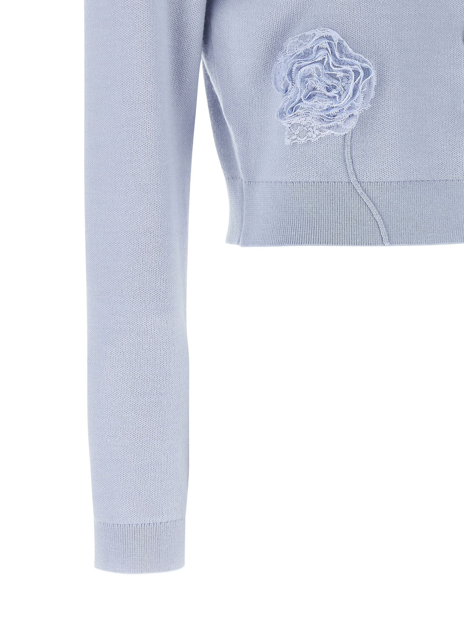 Self-Portrait 'Blue Flower Knit' cardigan Size XS / US 0-2 / IT 36-38 - 4 Thumbnail