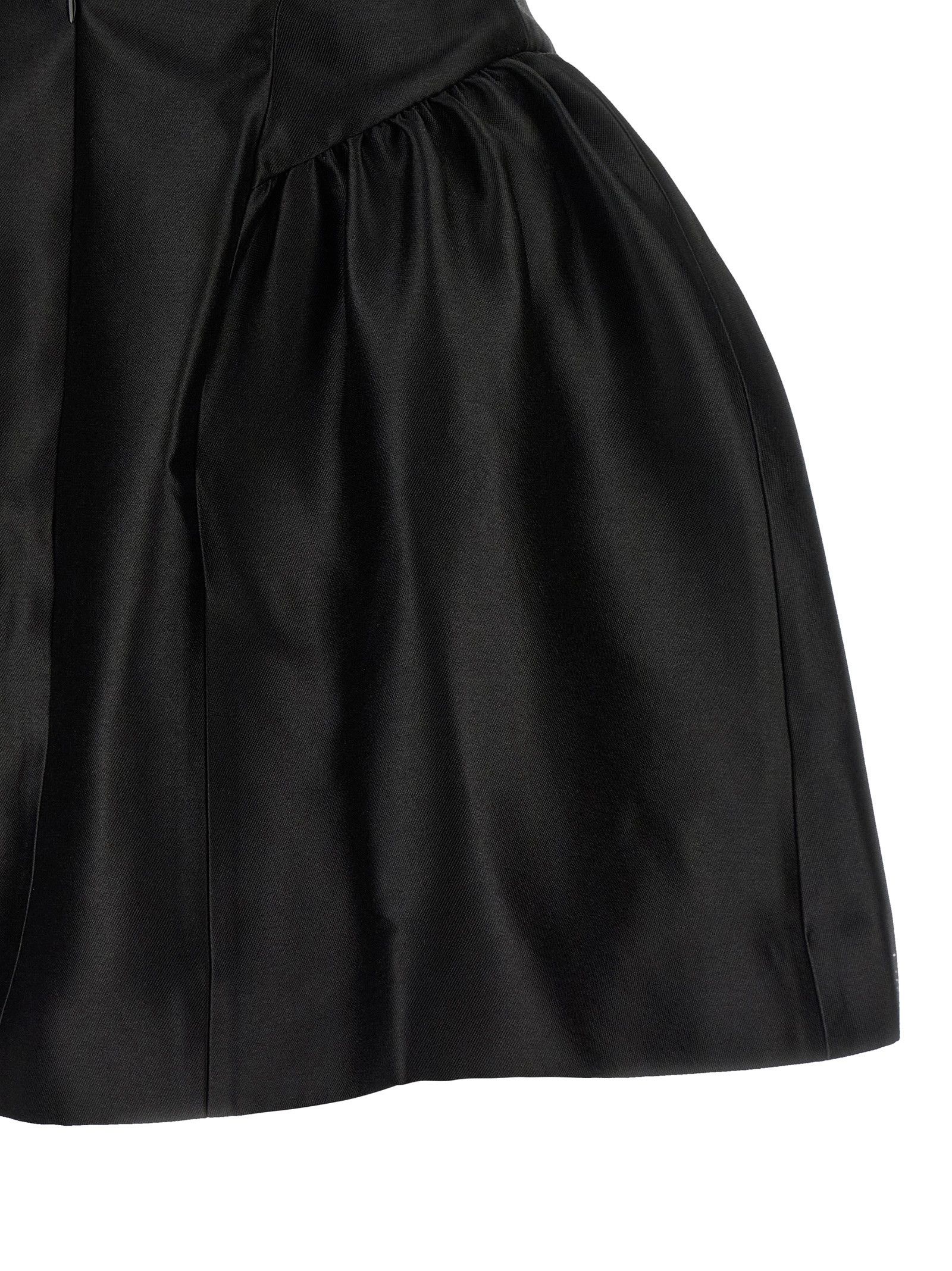 Self-Portrait 'Black Taffetà Collared Mini' dress Size S / US 4 / IT 40 - 4 Thumbnail
