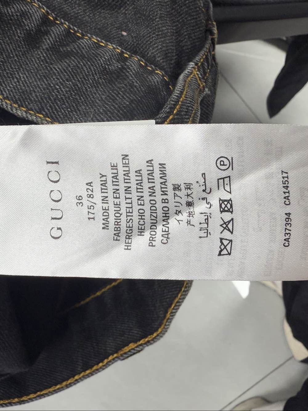 Gucci GUCCI Embroidered Denim Jeans Size 36 Size US 36 / EU 52 - 4 Thumbnail