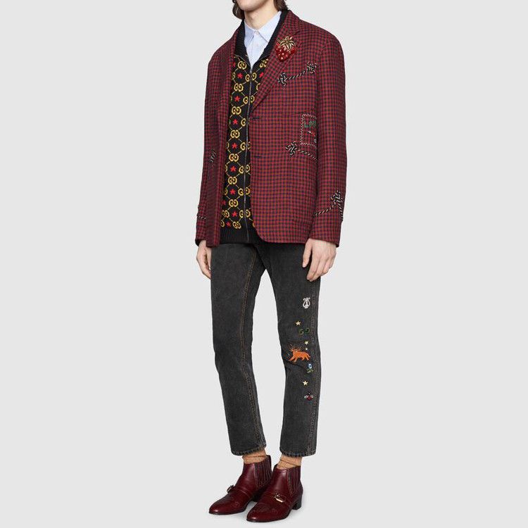 Gucci GUCCI Embroidered Denim Jeans Size 36 Size US 36 / EU 52 - 11 Thumbnail