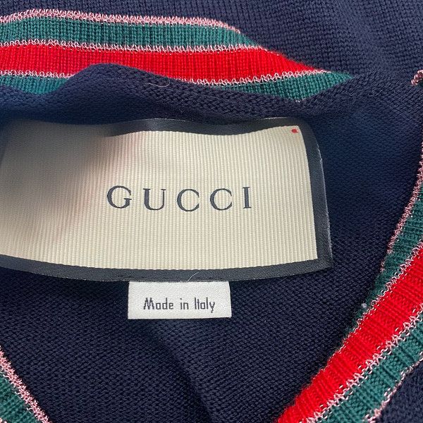 Gucci Gucci Stripe Trim Crewneck Sweater Size M Size M / US 6-8 / IT 42-44 - 3 Thumbnail