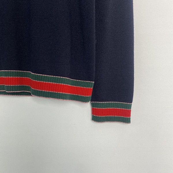 Gucci Gucci Stripe Trim Crewneck Sweater Size M Size M / US 6-8 / IT 42-44 - 6 Thumbnail