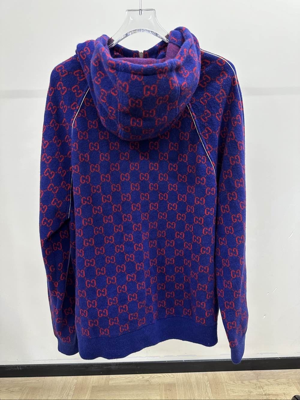 Gucci Gucci GG Monogram Wool Cashmere Hoodie Size M Size US M / EU 48-50 / 2 - 2 Thumbnail