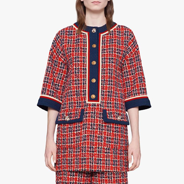 Gucci Gucci Red Tweed Mini Dress Size 42 Size M / US 6-8 / IT 42-44 - 9 Thumbnail