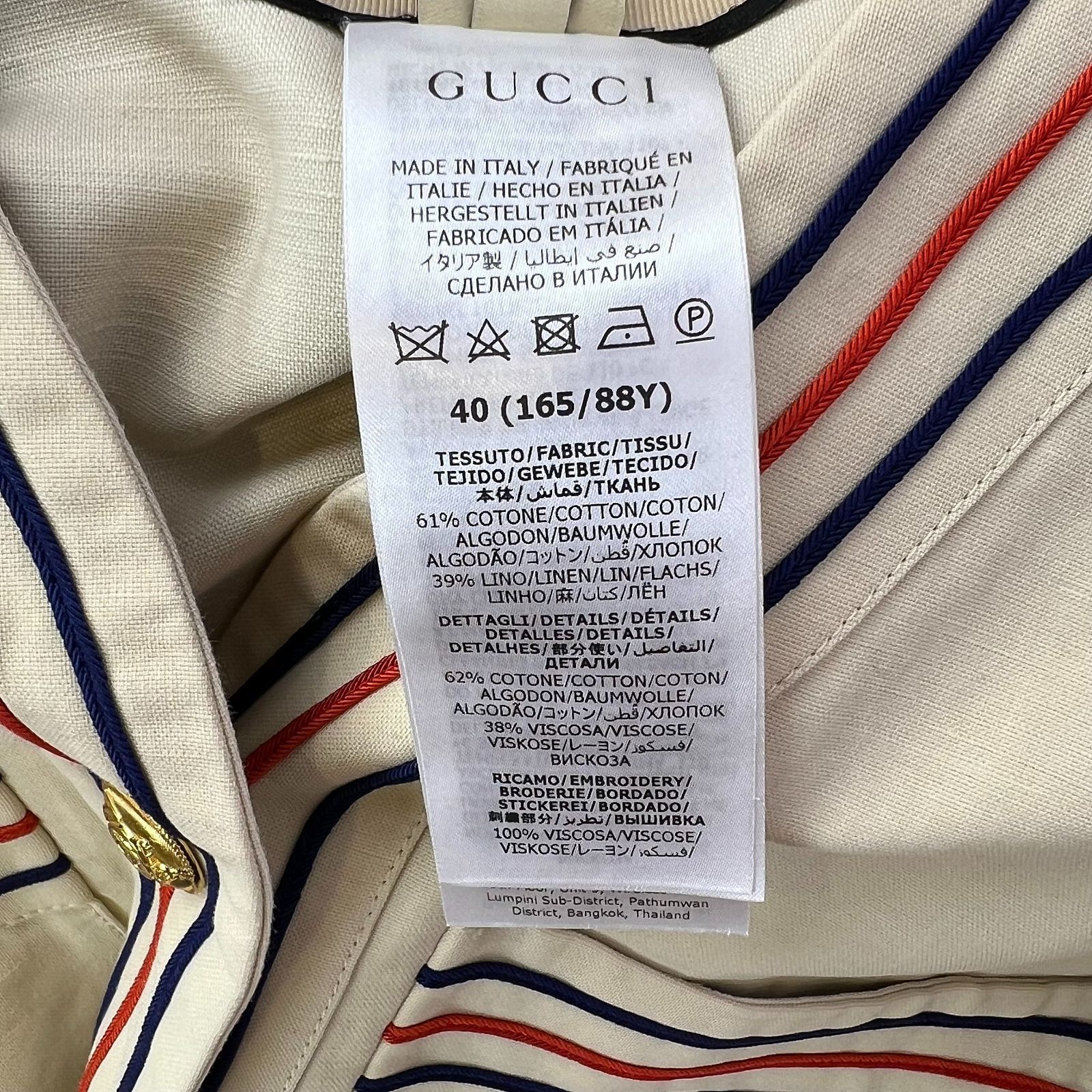 Gucci Gucci Anchor Logo Striped Shirt Size 40 Size S / US 4 / IT 40 - 7 Thumbnail