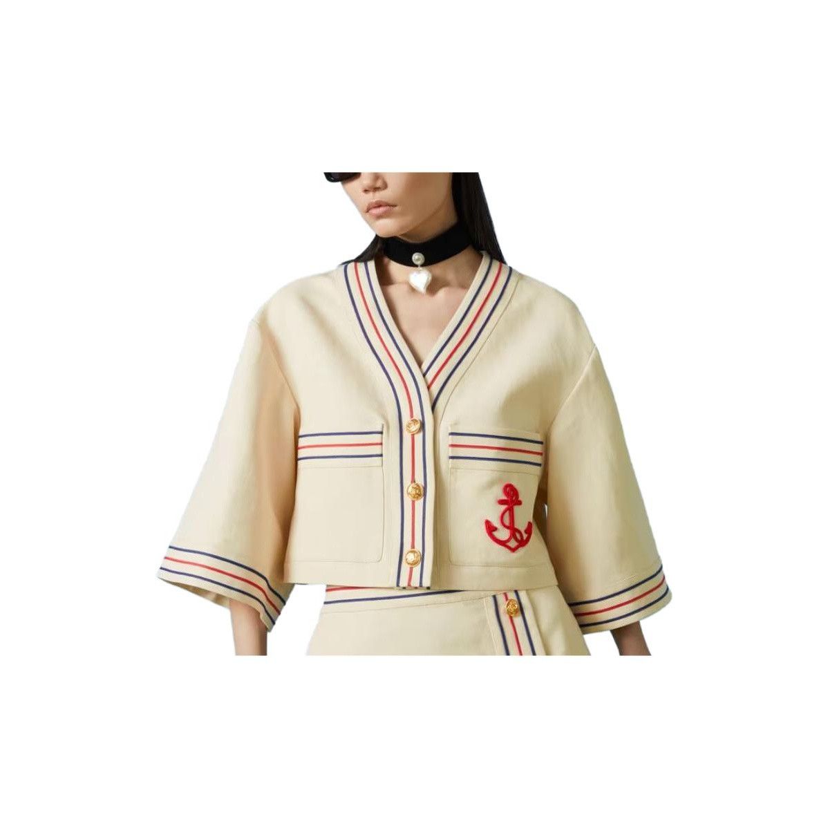 Gucci Gucci Anchor Logo Striped Shirt Size 40 Size S / US 4 / IT 40 - 11 Thumbnail