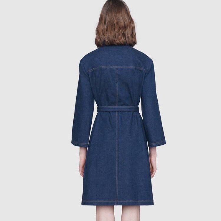 Gucci Gucci Logo Patch Denim Dress Size 36 Size XS / US 0-2 / IT 36-38 - 15 Thumbnail