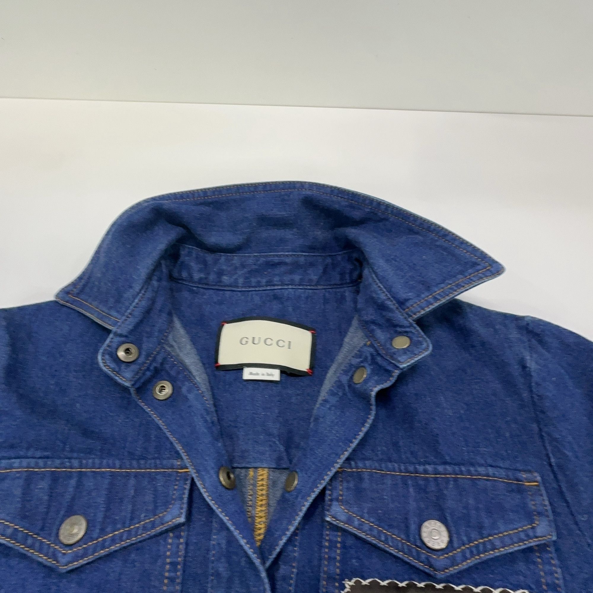 Gucci Gucci Logo Patch Denim Dress Size 36 Size XS / US 0-2 / IT 36-38 - 8 Thumbnail