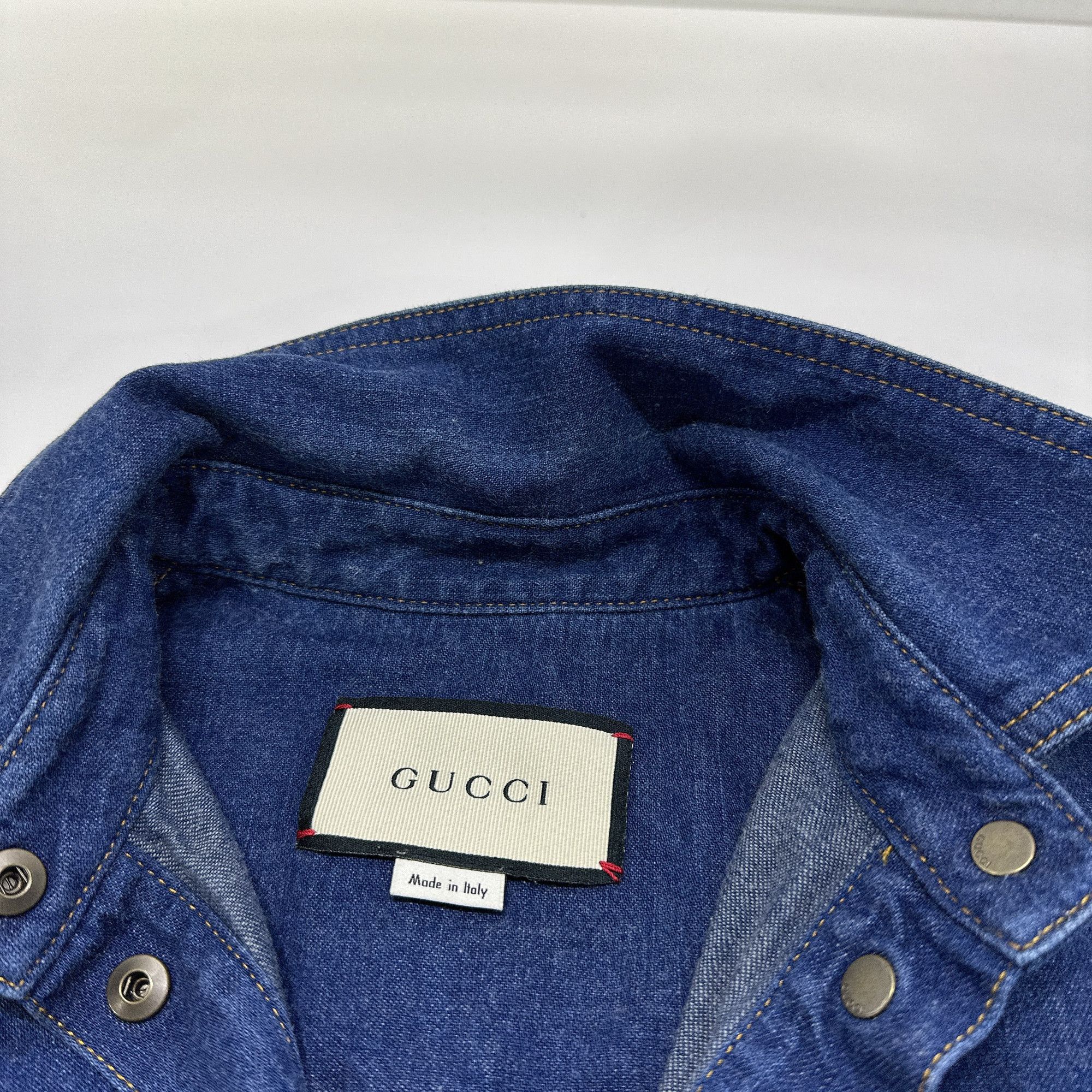 Gucci Gucci Logo Patch Denim Dress Size 36 Size XS / US 0-2 / IT 36-38 - 3 Thumbnail