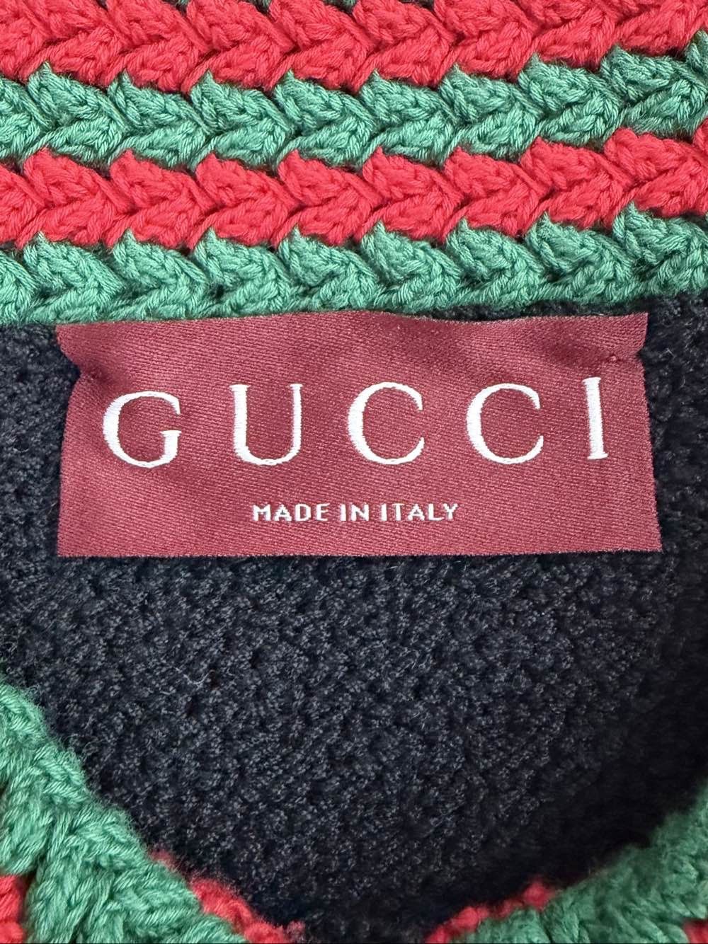 Gucci Gucci Web Striped Knit Polo Size L Size L / US 10 / IT 46 - 3 Thumbnail