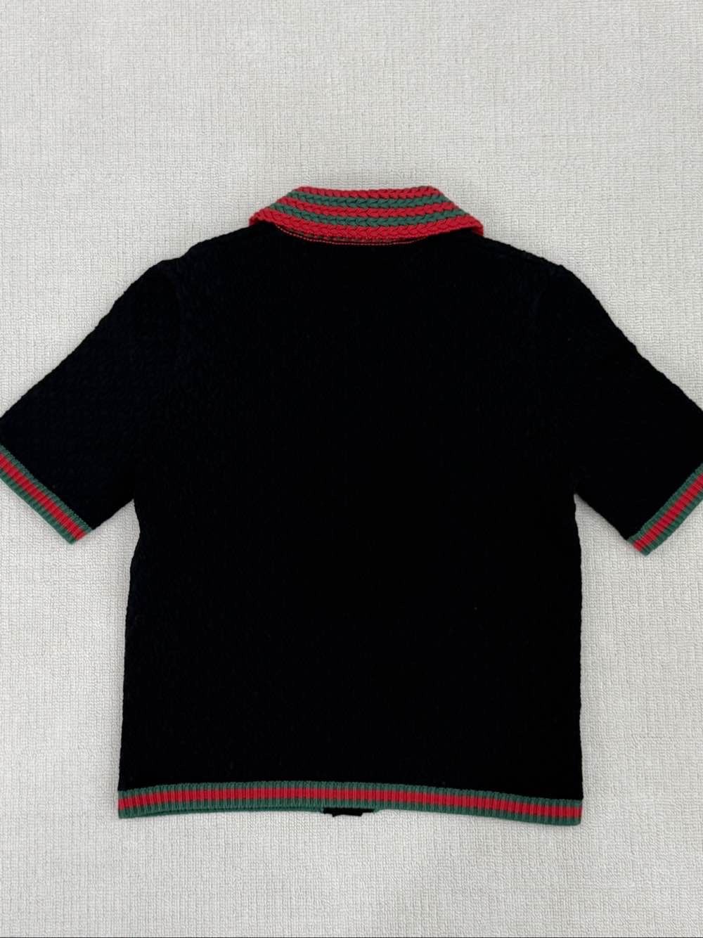 Gucci Gucci Web Striped Knit Polo Size L Size L / US 10 / IT 46 - 2 Thumbnail
