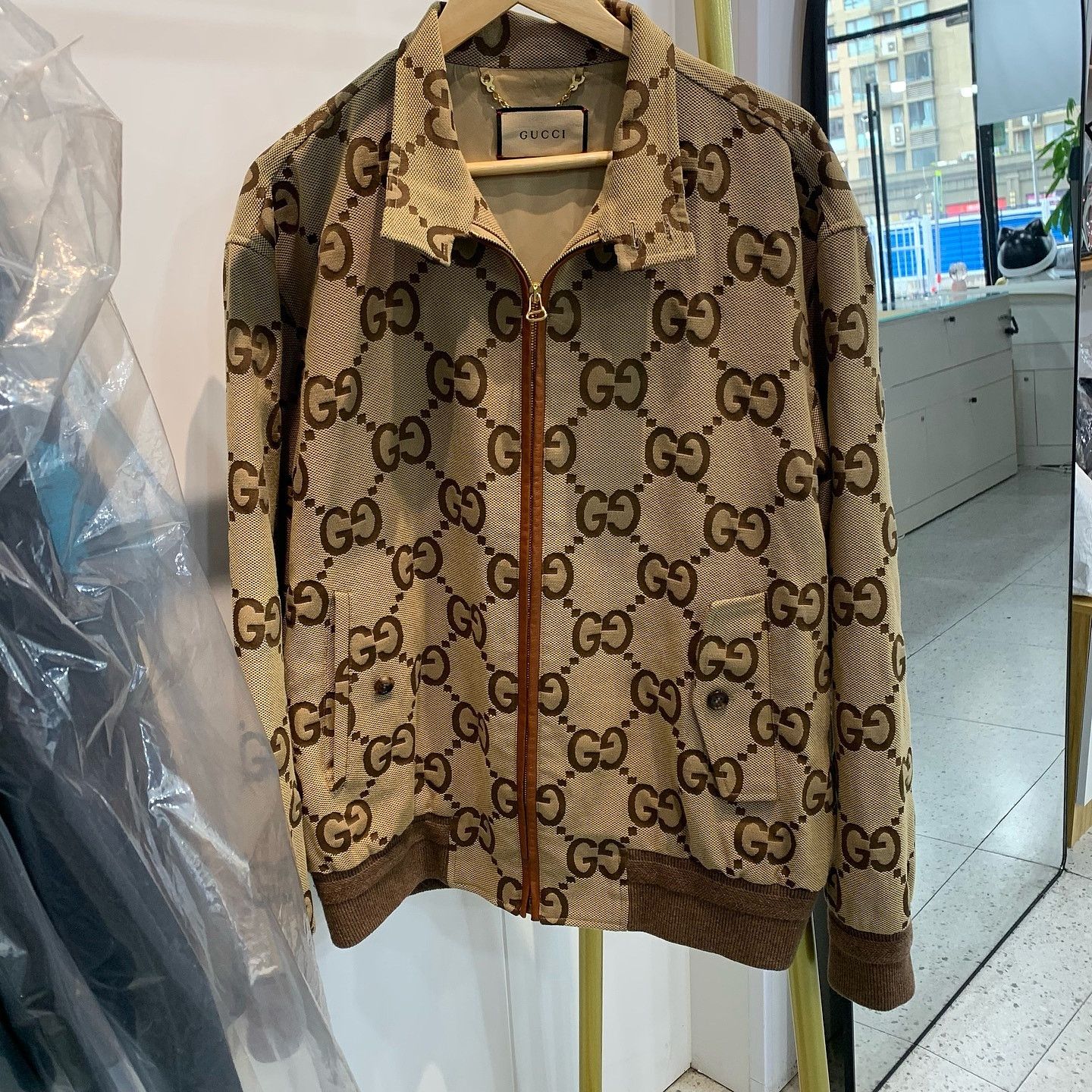 Gucci Gucci Monogram Canvas Bomber Jacket Size 54 Size US L / EU 52-54 / 3 - 11 Thumbnail