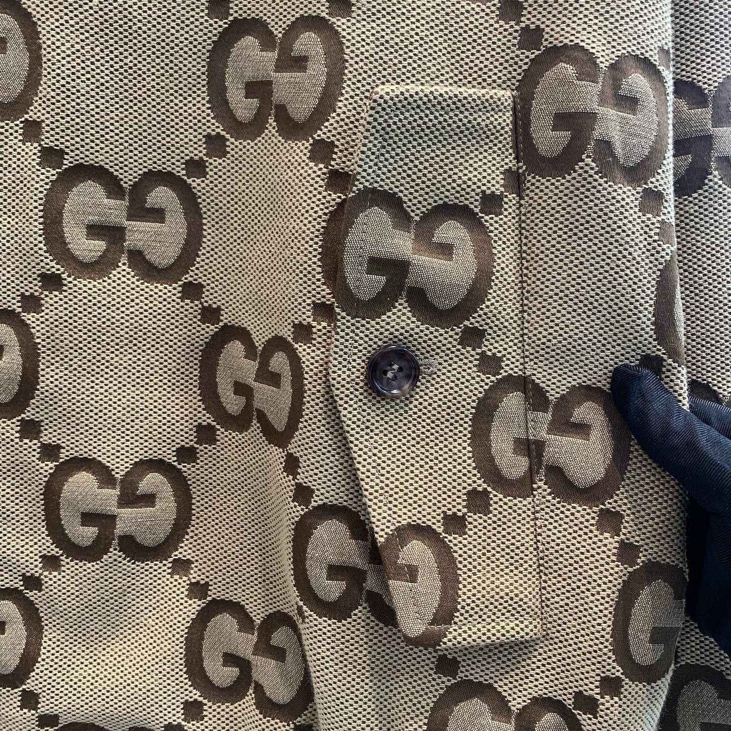 Gucci Gucci Monogram Canvas Bomber Jacket Size 54 Size US L / EU 52-54 / 3 - 20 Thumbnail