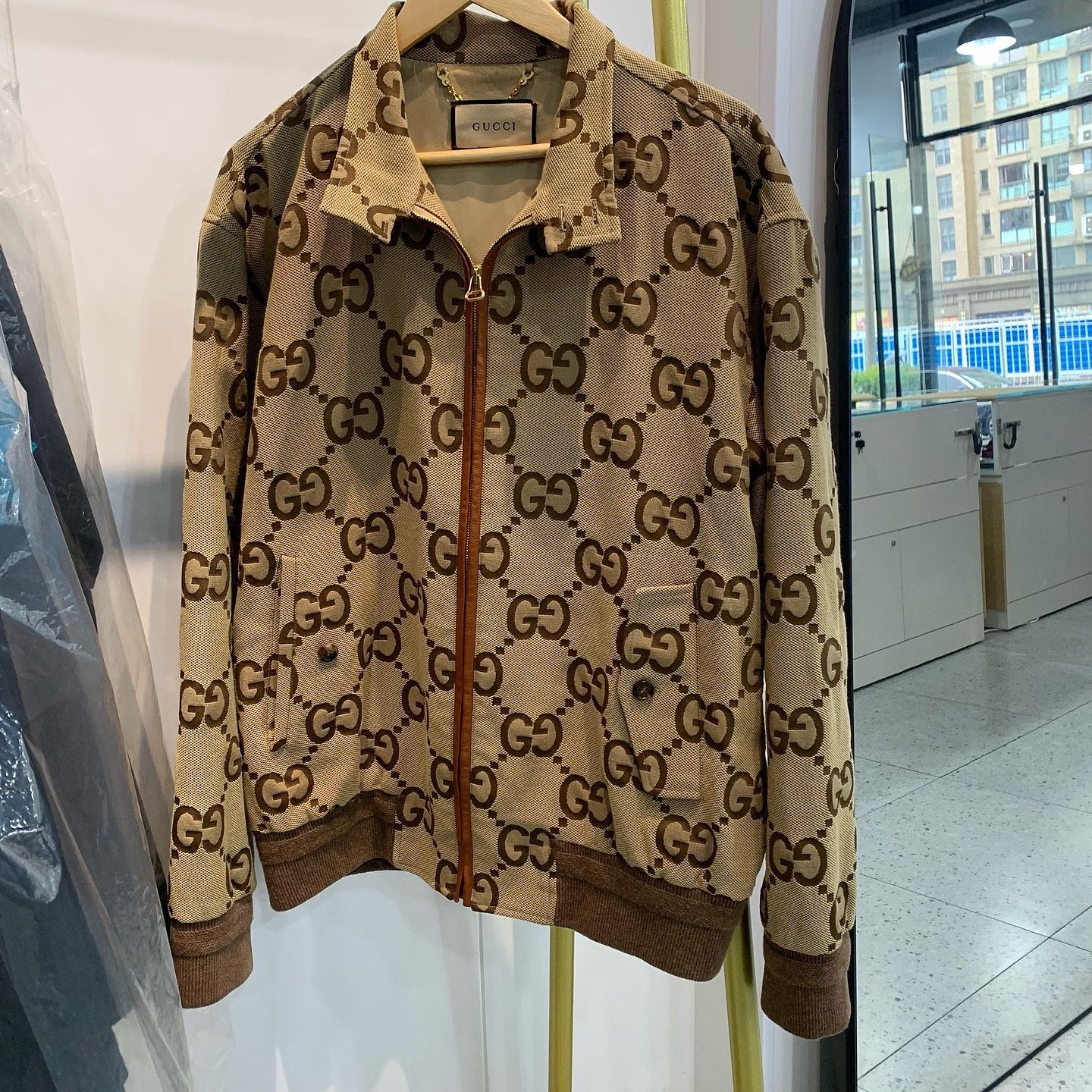 Gucci Gucci Monogram Canvas Bomber Jacket Size 54 Size US L / EU 52-54 / 3 - 10 Thumbnail
