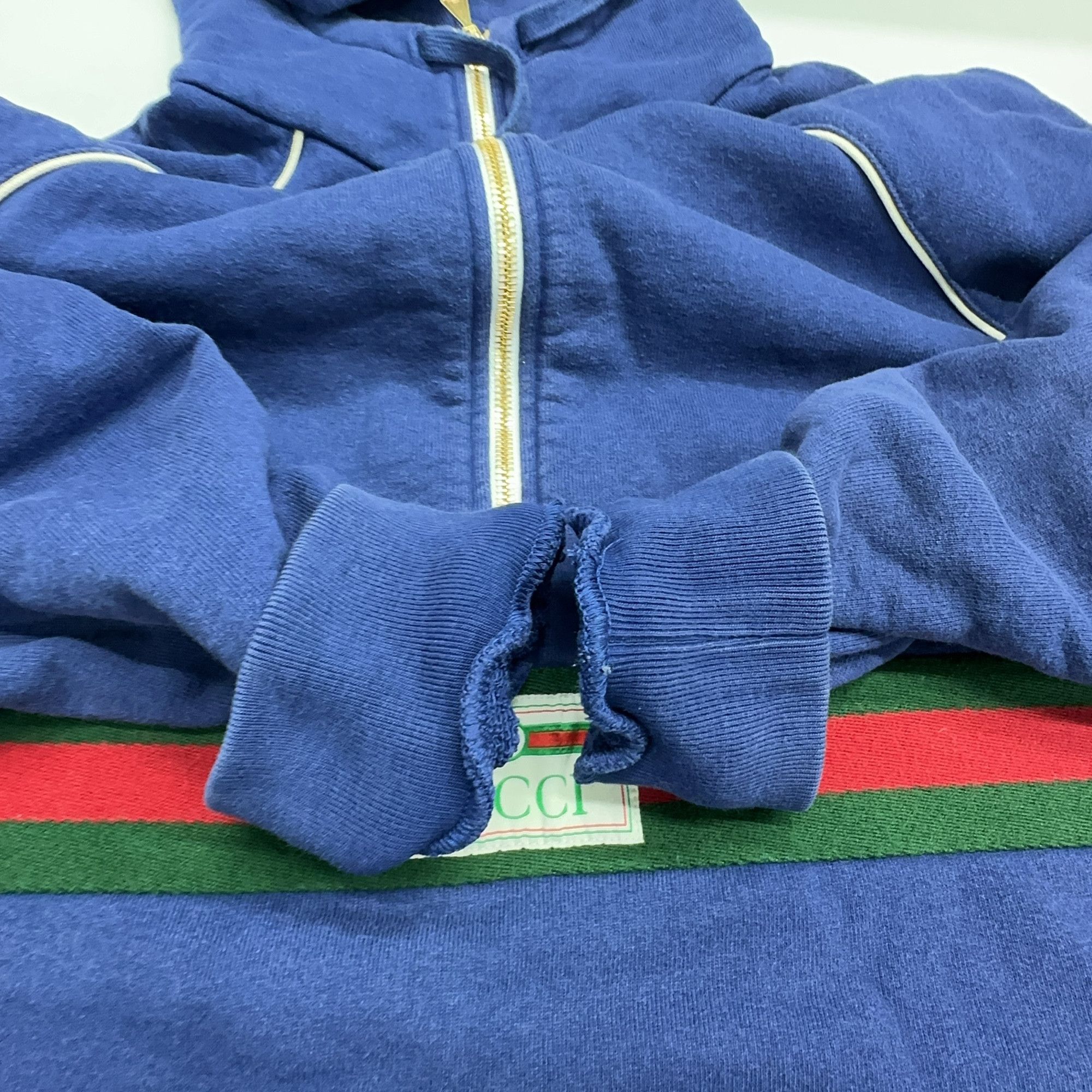 Gucci Gucci Web Stripe Zip-Up Hoodie Size S Size US S / EU 44-46 / 1 - 11 Thumbnail