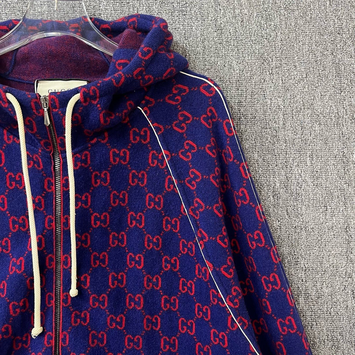 Gucci Gucci GG Jacquard Zip Hoodie Size M Size US M / EU 48-50 / 2 - 6 Thumbnail