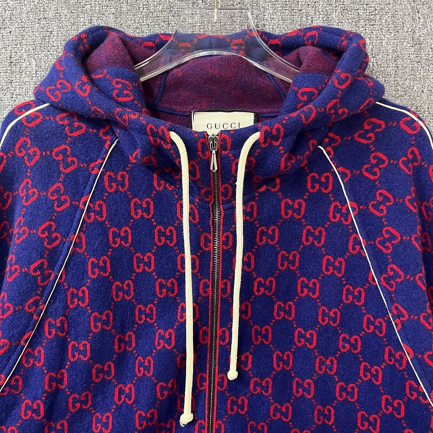 Gucci Gucci GG Jacquard Zip Hoodie Size M Size US M / EU 48-50 / 2 - 3 Thumbnail