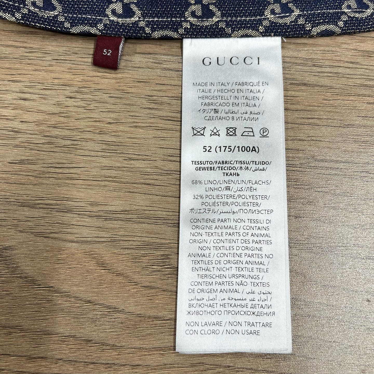 Gucci Gucci Logo Print Short Sleeve Shirt Size 52 Size US L / EU 52-54 / 3 - 4 Thumbnail