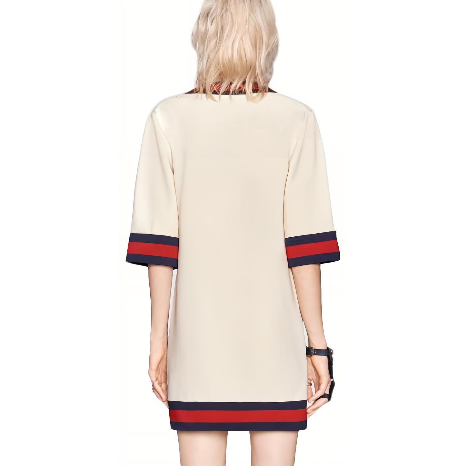 Gucci Gucci V-Neck Striped Mini Dress Size S Size S / US 4 / IT 40 - 10 Thumbnail