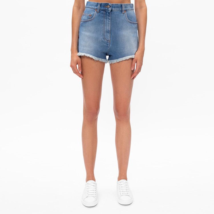 Gucci Gucci Cherry Embroidered Denim Shorts Size 26 Size 26" / US 2 / IT 38 - 9 Thumbnail