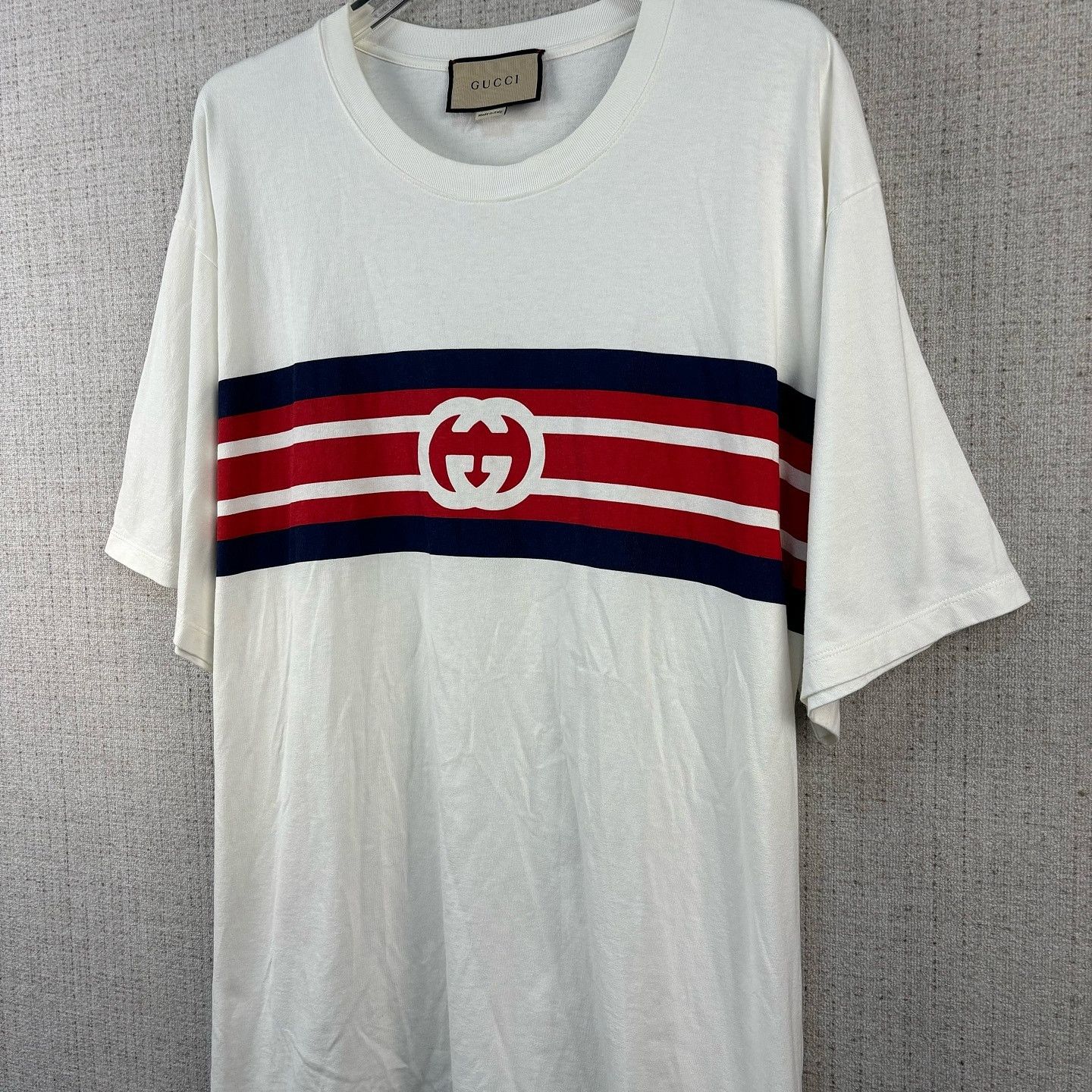 Gucci Gucci Interlocking G Stripe T-Shirt Size XXL Size US XXL / EU 58 / 5 - 6 Thumbnail