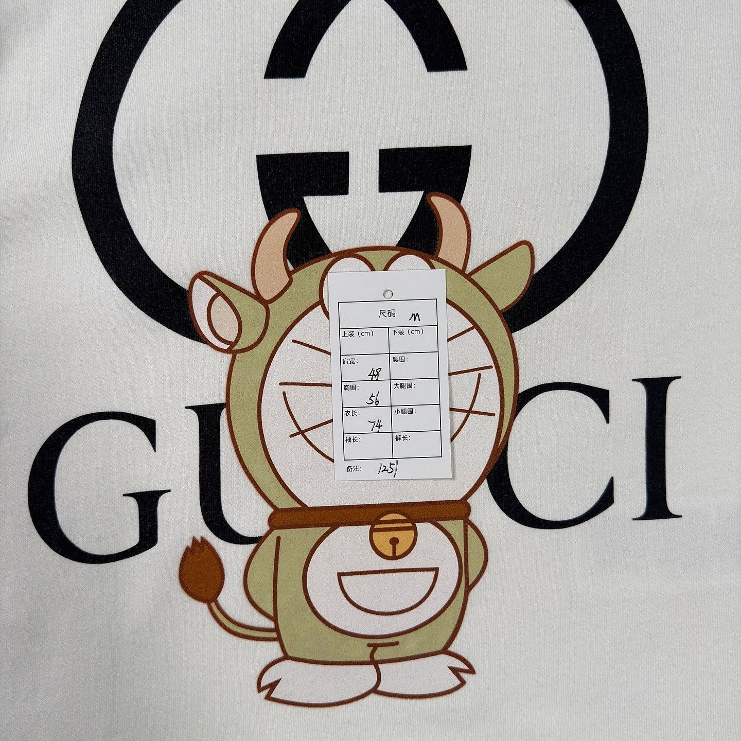 Gucci GUCCI x Doraemon Print T-Shirt Size M Size US M / EU 48-50 / 2 - 7 Thumbnail