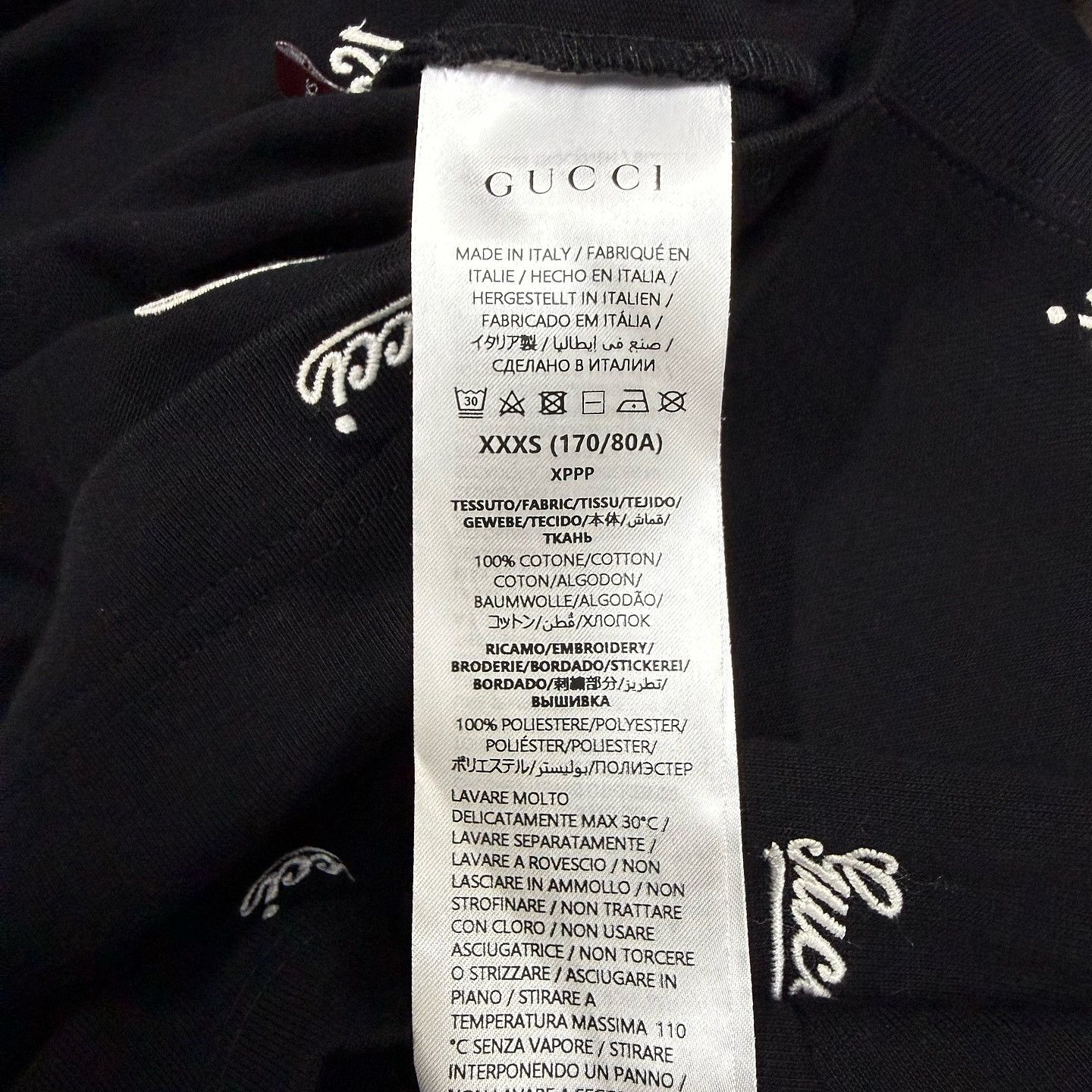 Gucci Gucci Embroidered Logo T-Shirt Size XXS Size US XXS / EU 40 - 4 Thumbnail