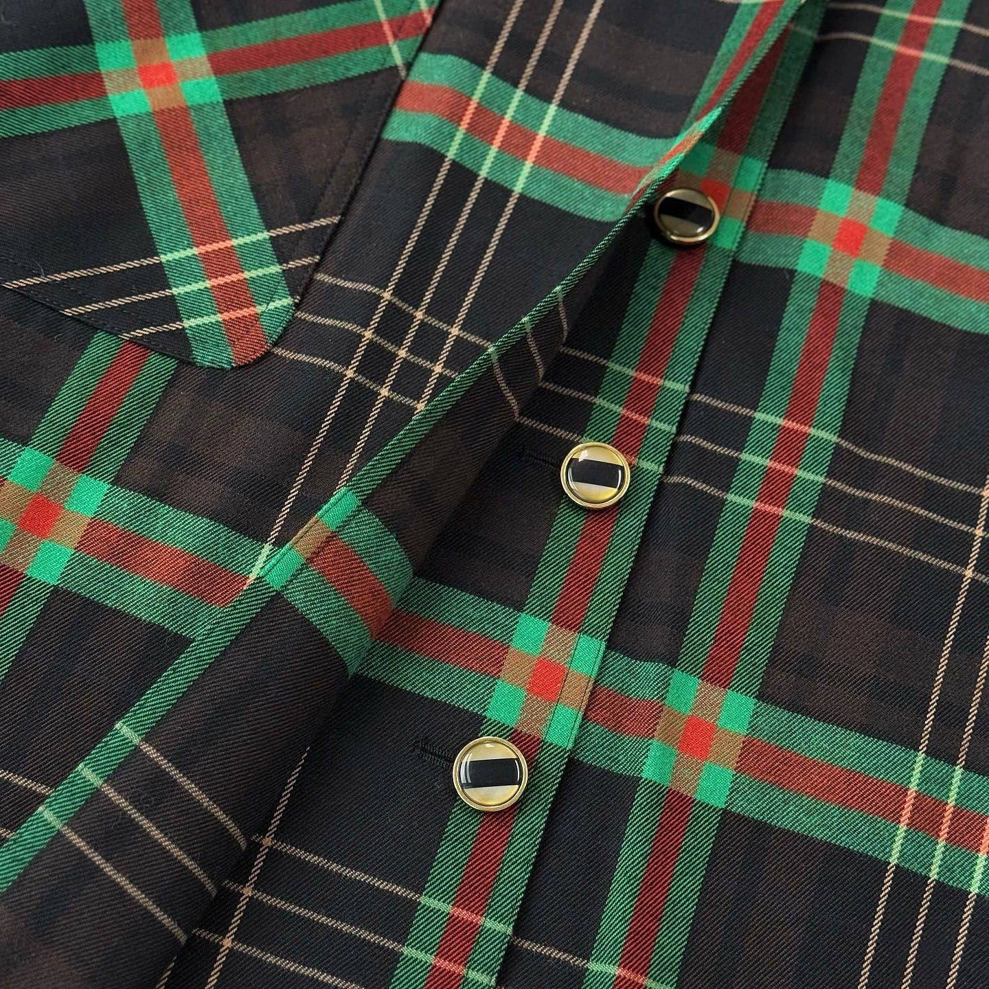Gucci Gucci Plaid Midi Skirt Size 40 Size 27" / US 4 / IT 40 - 6 Thumbnail