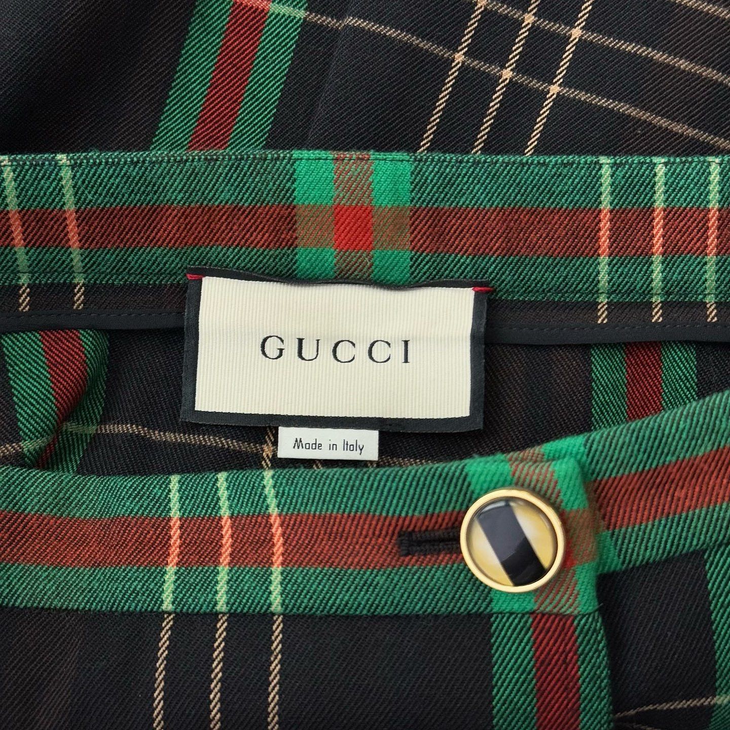 Gucci Gucci Plaid Midi Skirt Size 40 Size 27" / US 4 / IT 40 - 3 Thumbnail