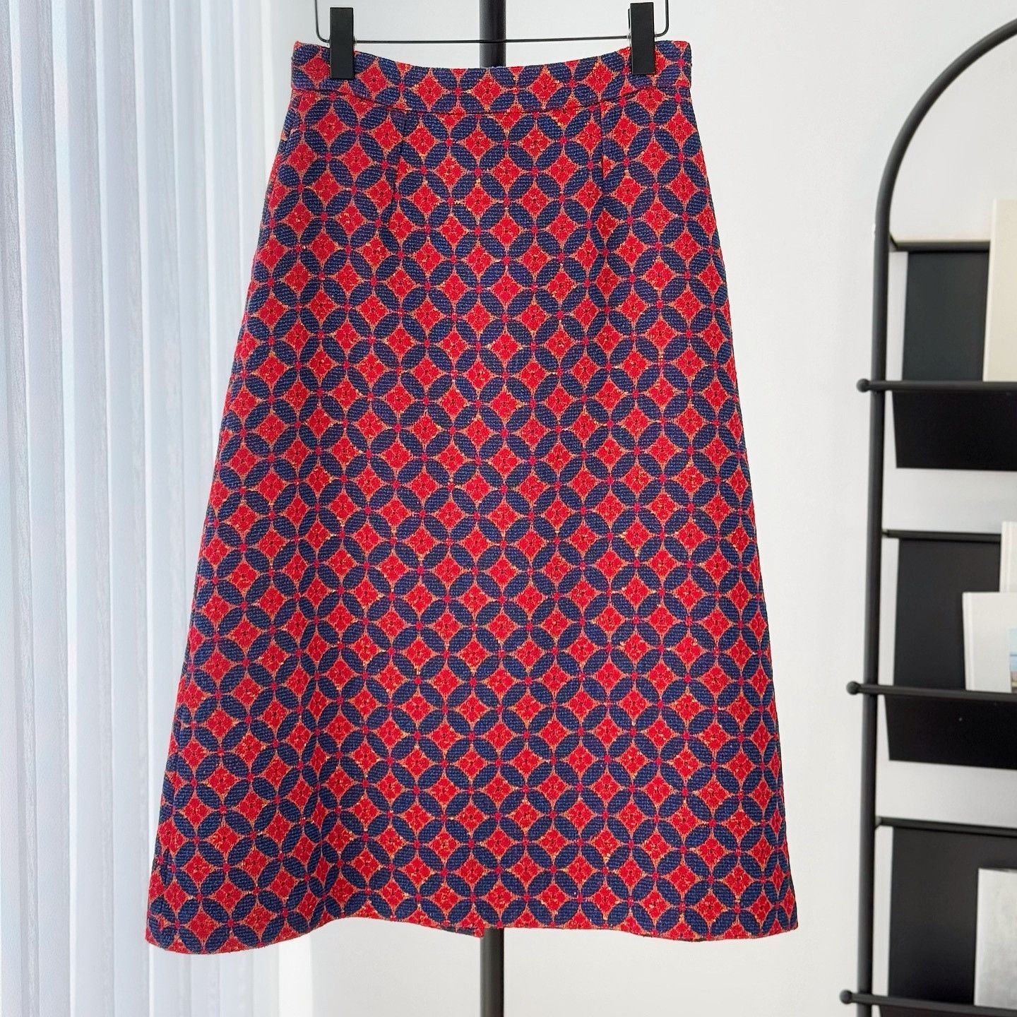Gucci Gucci Geometric Pattern Tweed Skirt Size 40 Size 27" / US 4 / IT 40 - 2 Thumbnail
