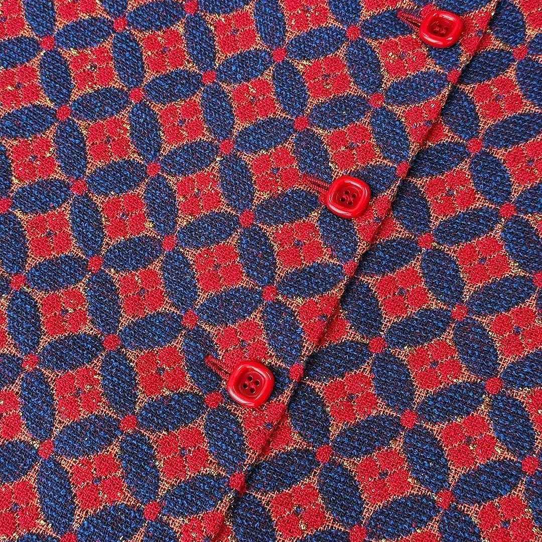 Gucci Gucci Geometric Pattern Tweed Skirt Size 40 Size 27" / US 4 / IT 40 - 6 Thumbnail