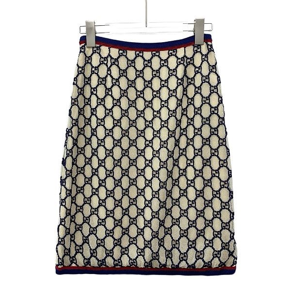 Gucci Gucci GG Logo Knit Mini Skirt Size 38 Size 26" / US 2 / IT 38 - 2 Thumbnail