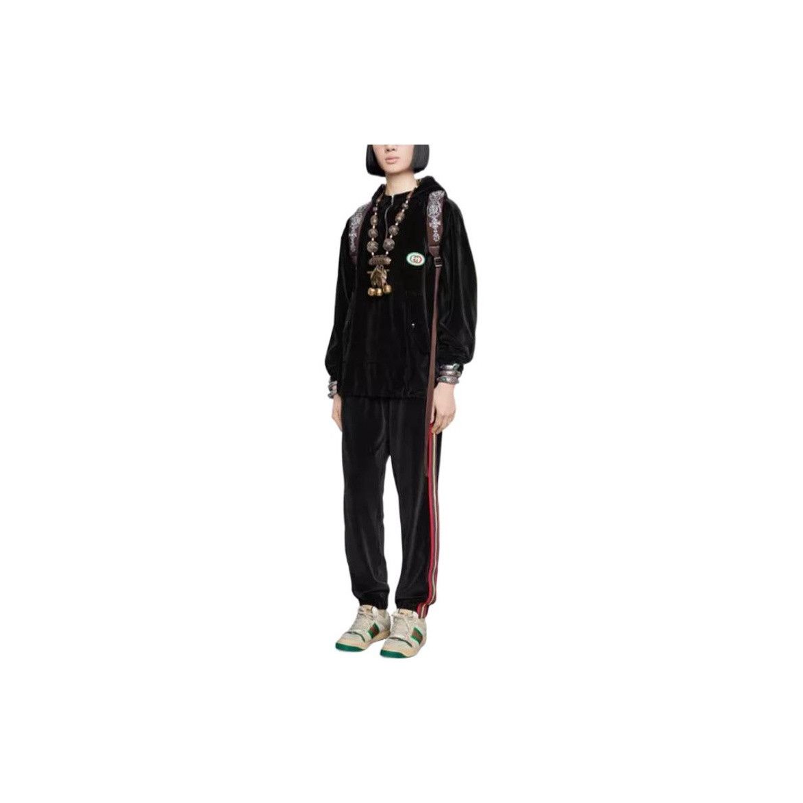 Gucci Gucci Velour Half Zip Hoodie Size S Size US S / EU 44-46 / 1 - 7 Thumbnail